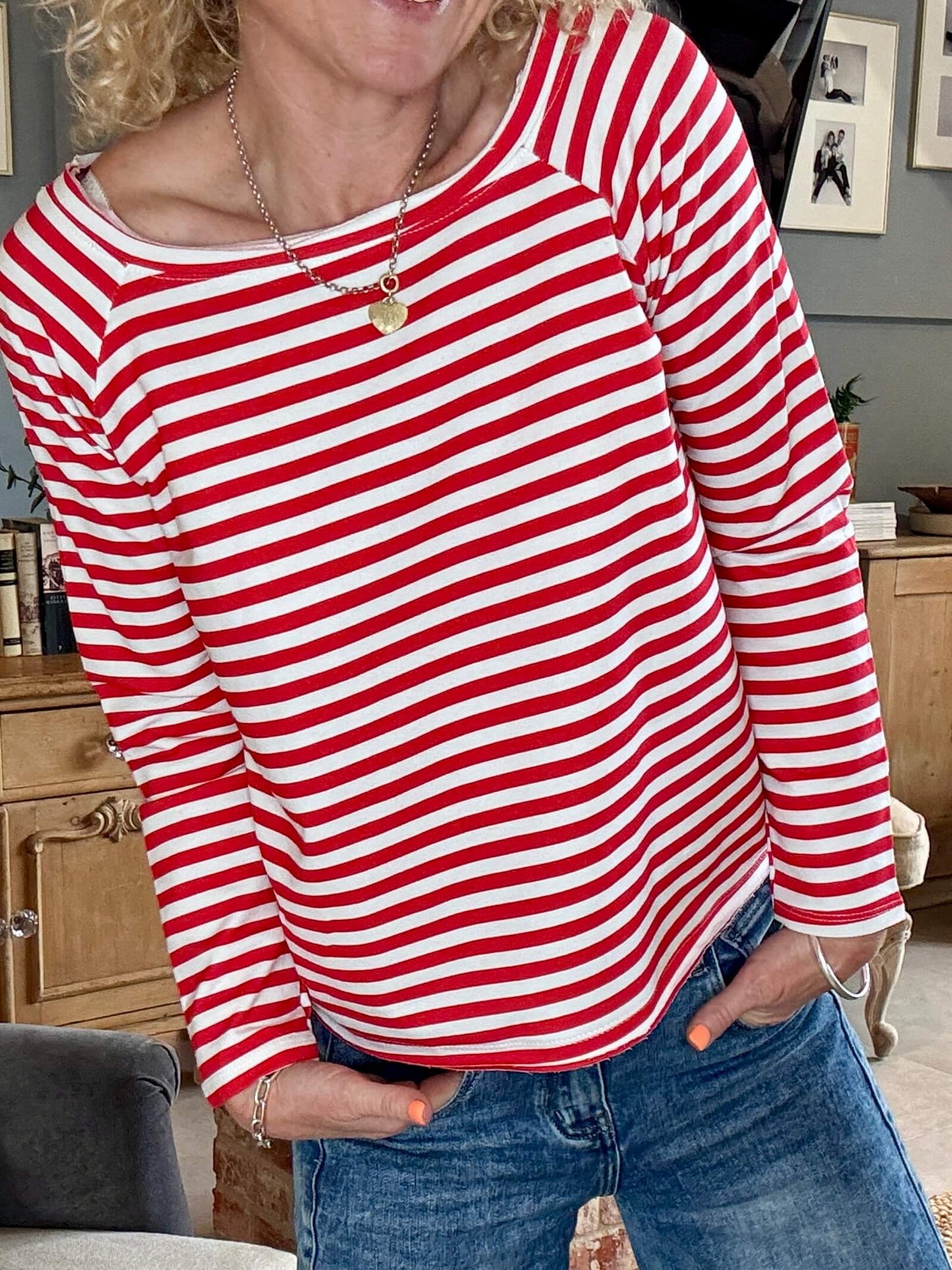 Breton Stripe Slub | Cornish Red
