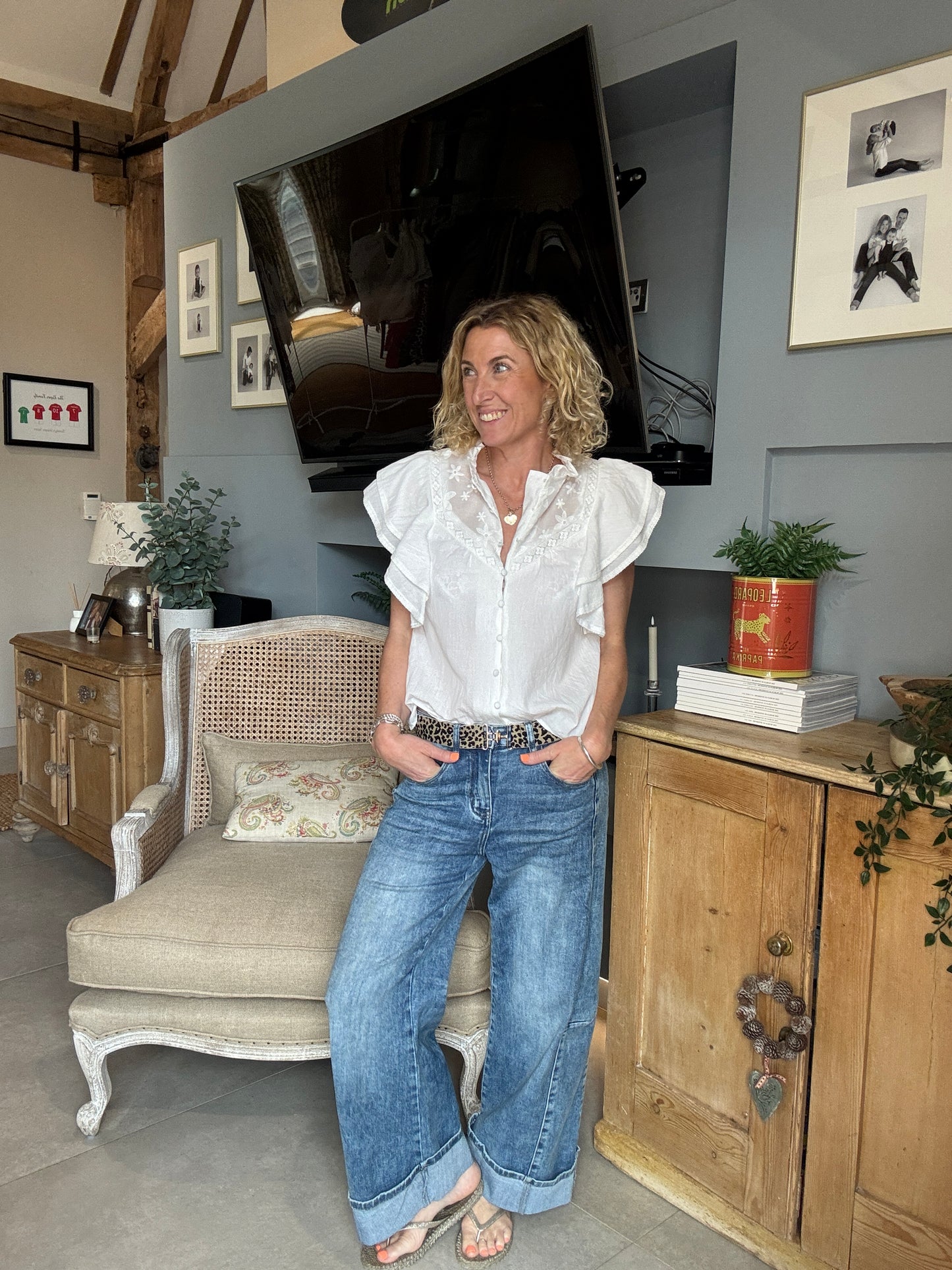 Rosie Flutter Sleeve Blouse