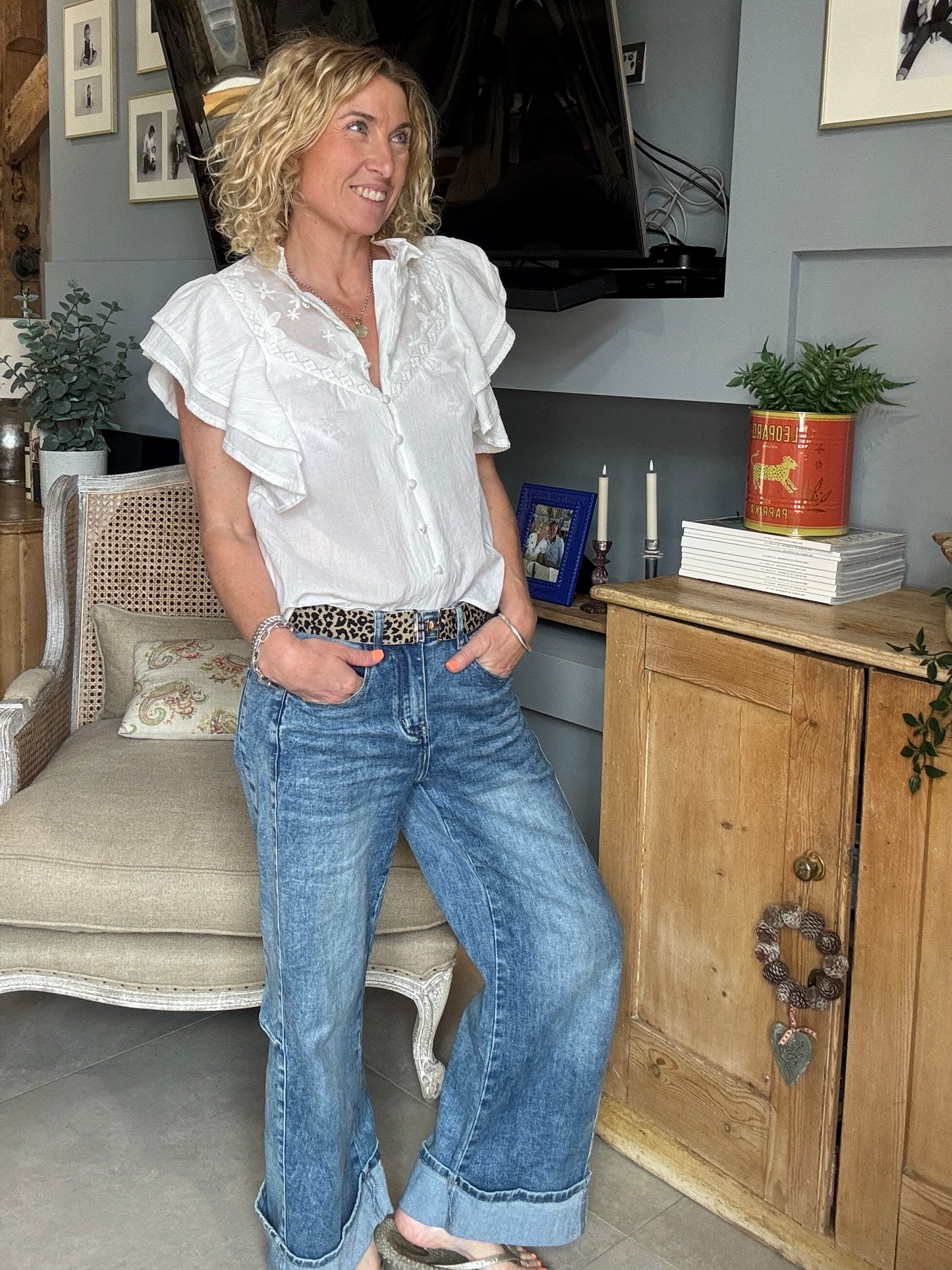 Rosie Flutter Sleeve Blouse
