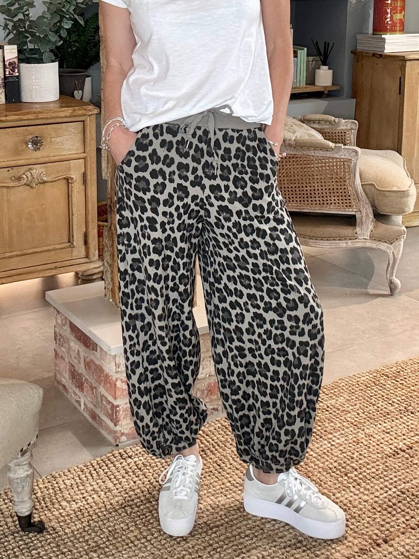 LA Mocha Leopard Joggers