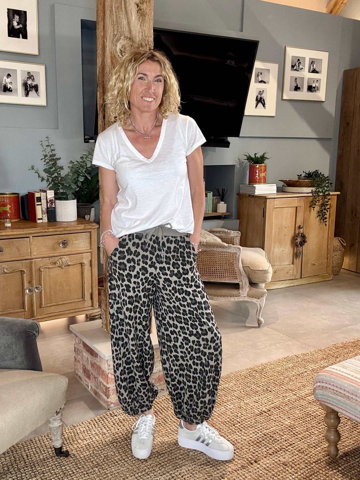 LA Mocha Leopard Joggers
