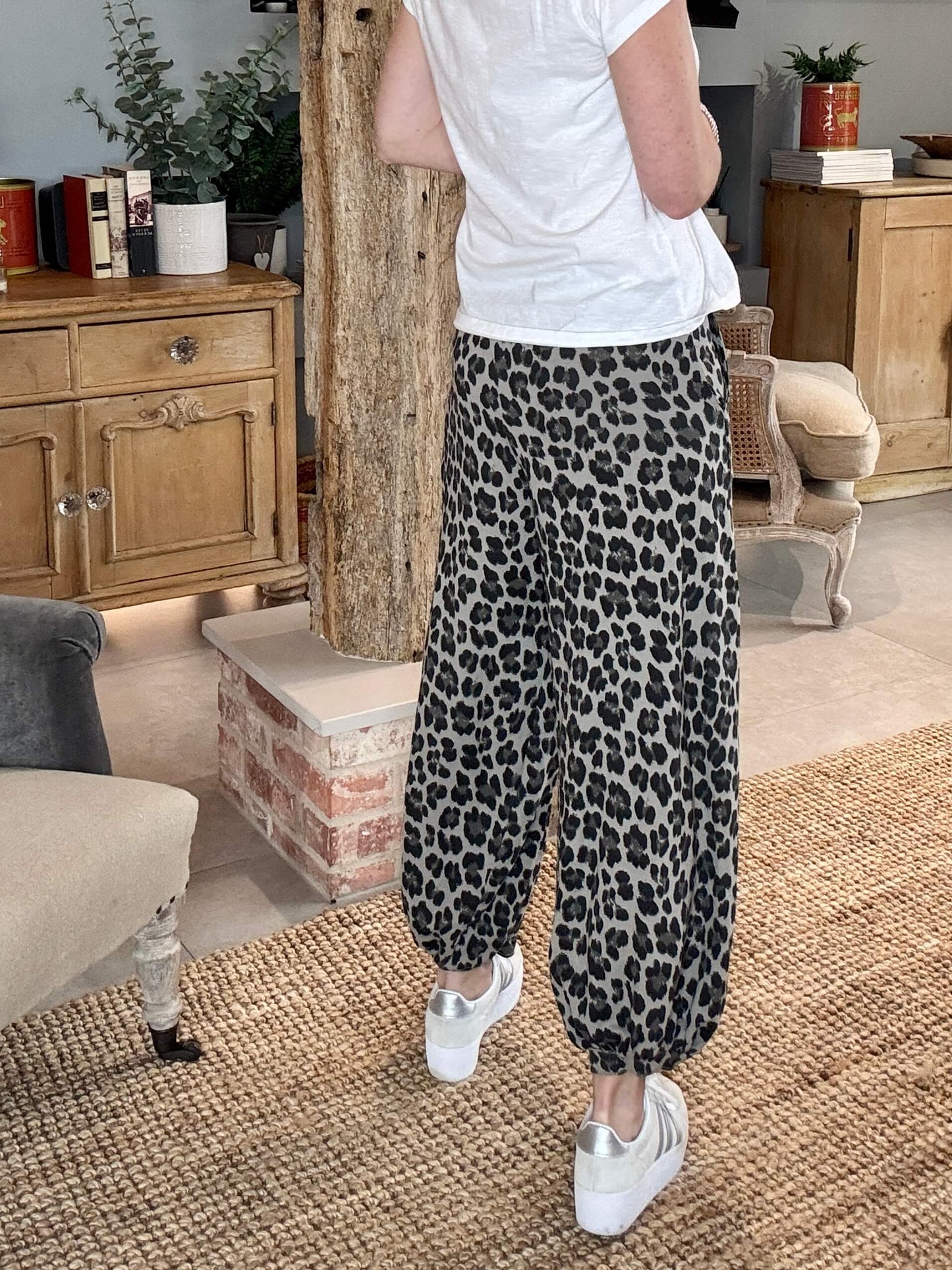 LA Mocha Leopard Joggers