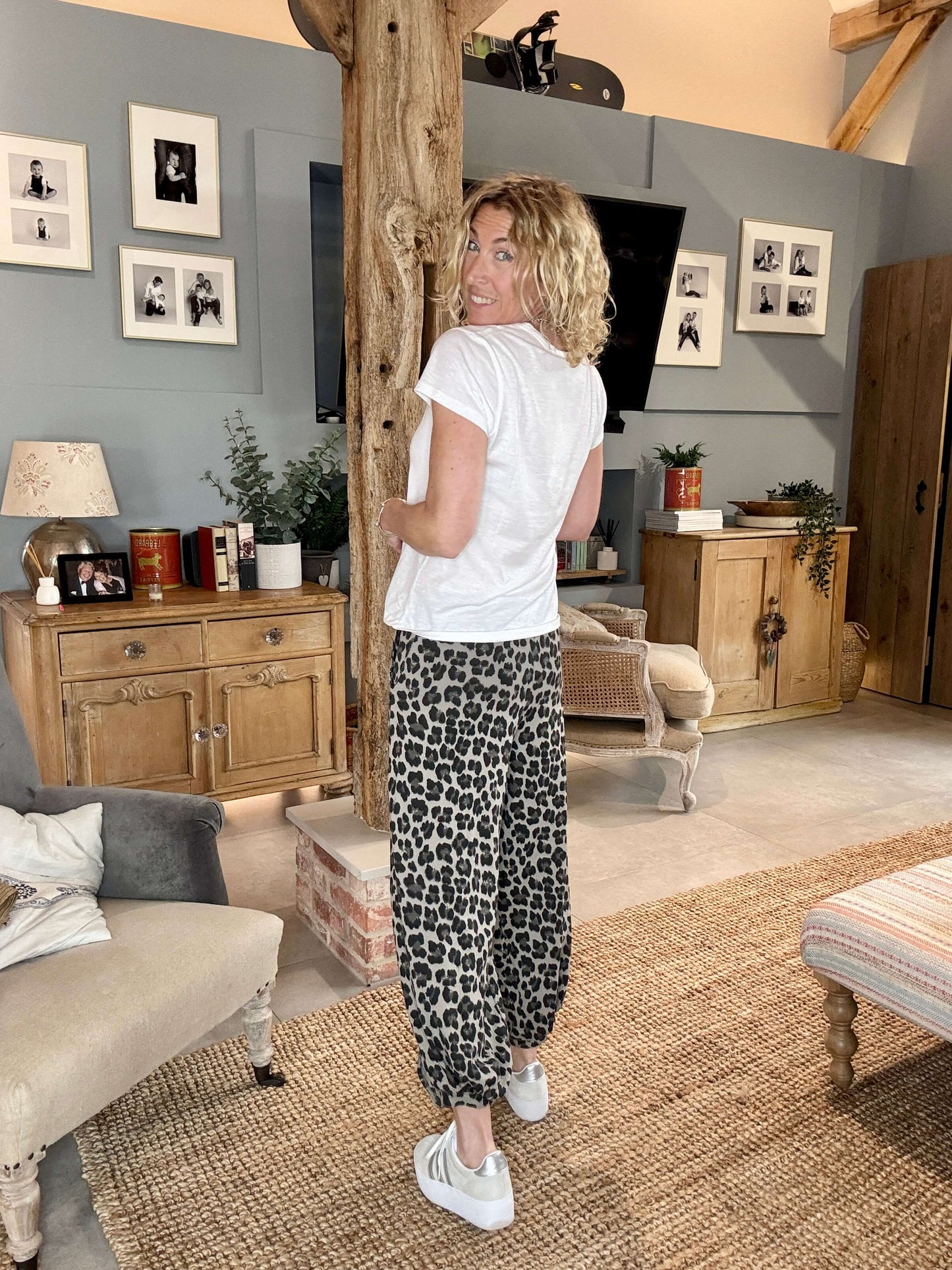 LA Mocha Leopard Joggers