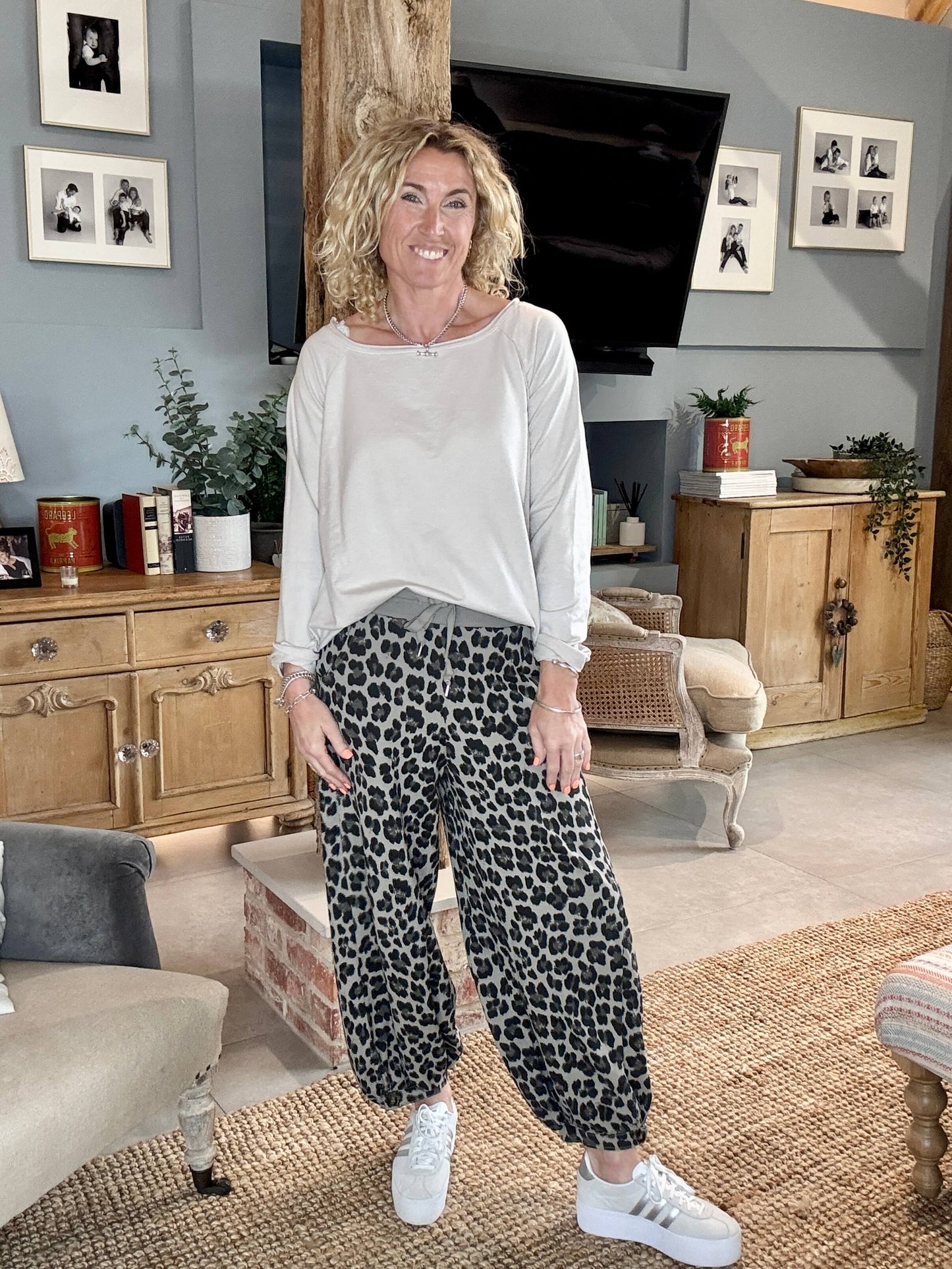 LA Mocha Leopard Joggers