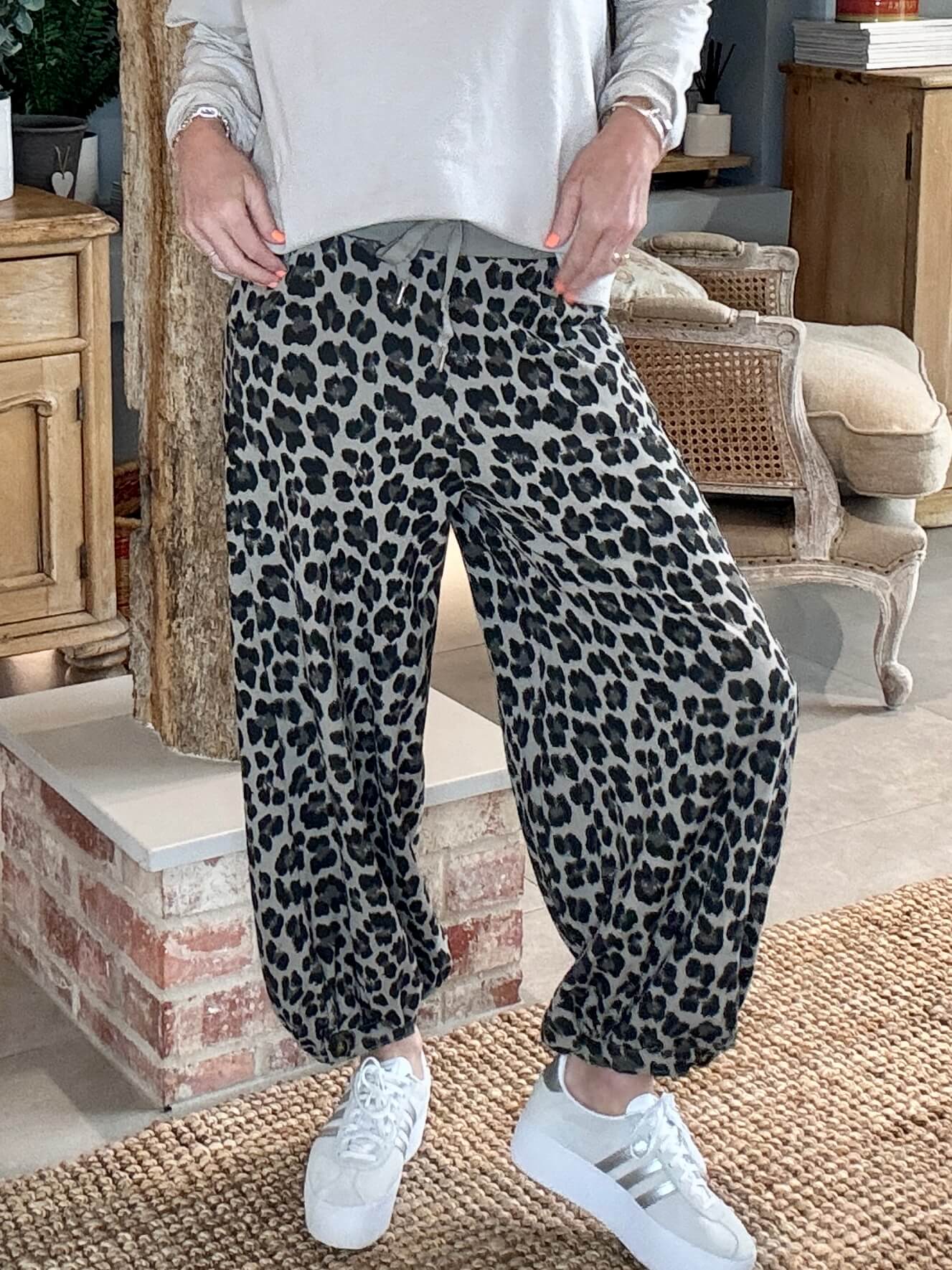 LA Mocha Leopard Joggers