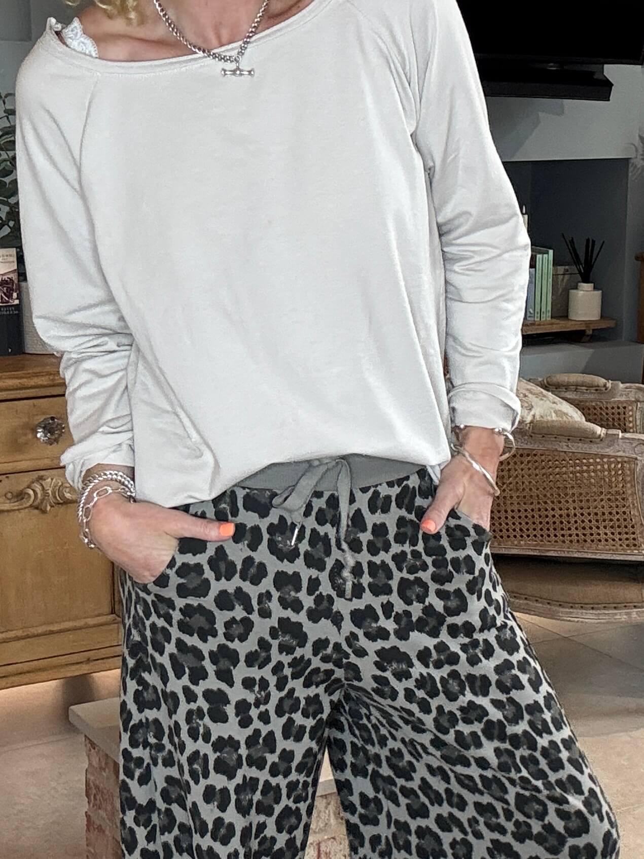 LA Mocha Leopard Joggers