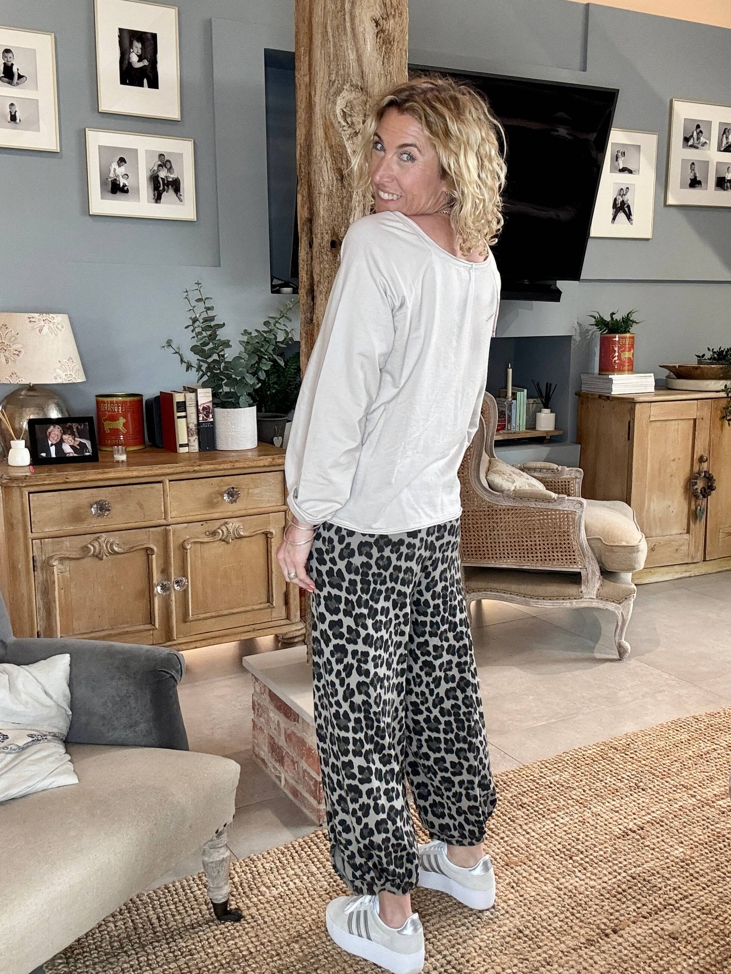 LA Mocha Leopard Joggers