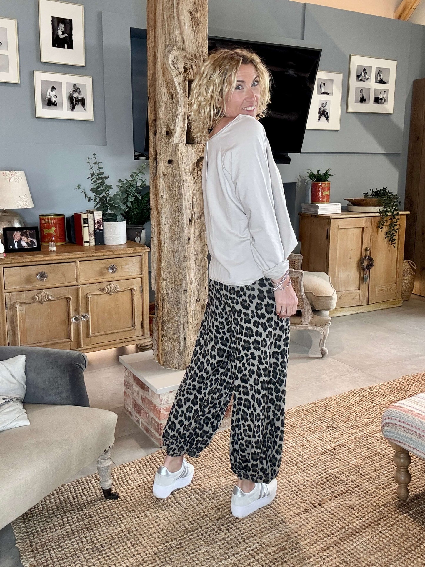 LA Mocha Leopard Joggers
