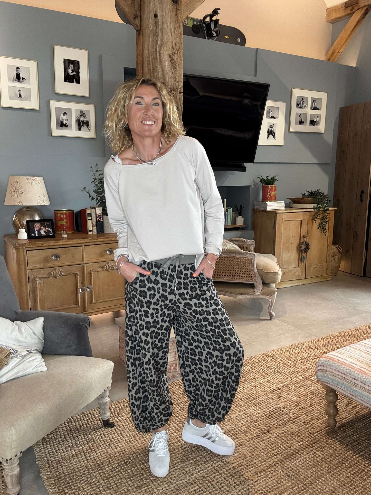 LA Mocha Leopard Joggers