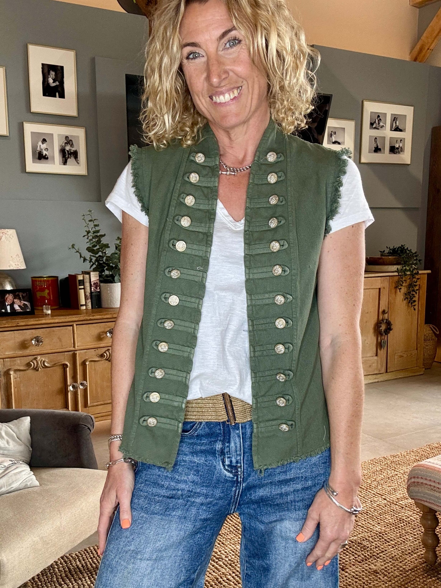 The Hendrix Military Gilet | Khaki