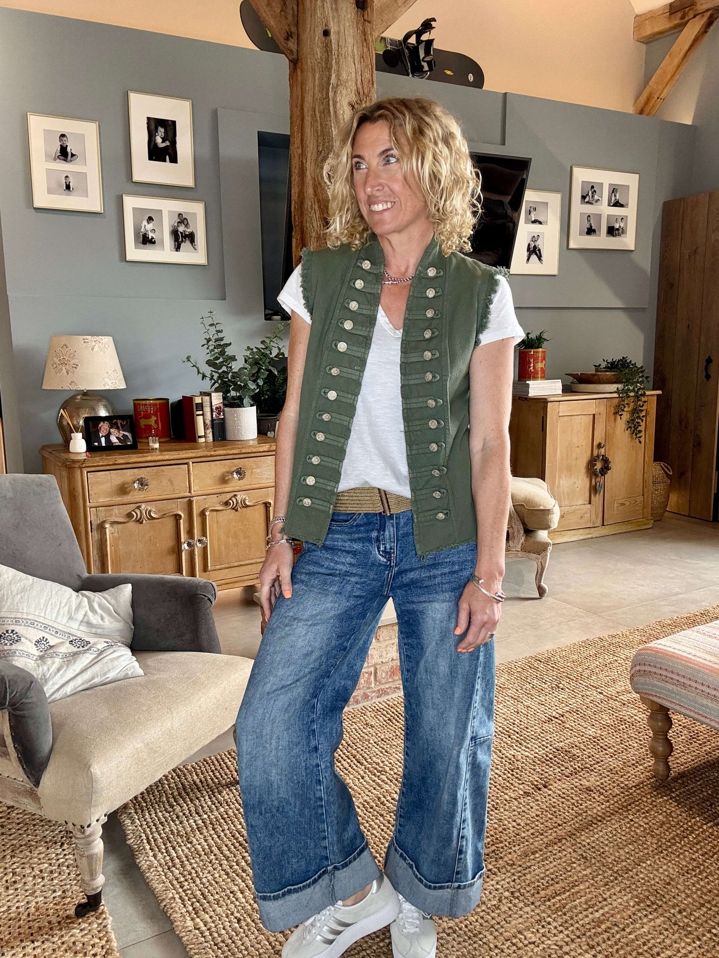 The Hendrix Military Gilet | Khaki