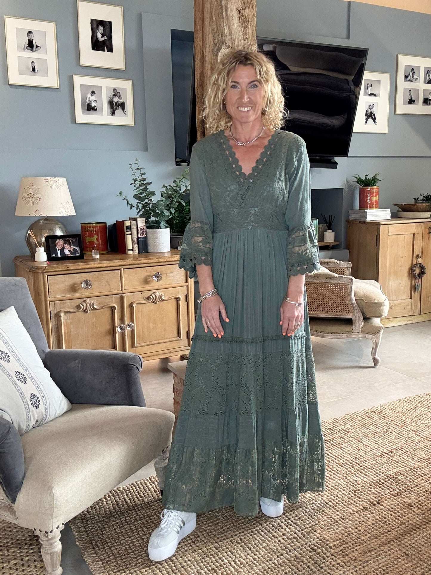 Santorini Dress | Khaki
