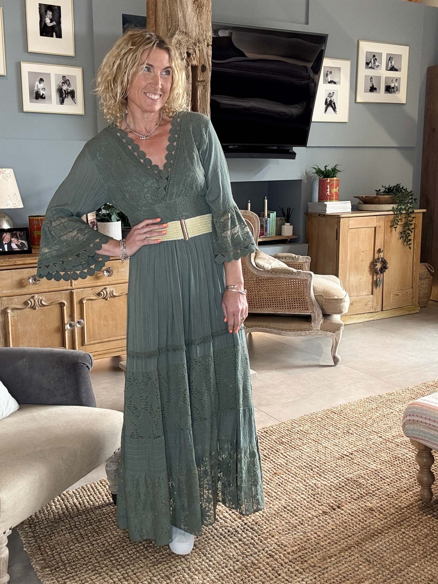 Santorini Dress | Khaki