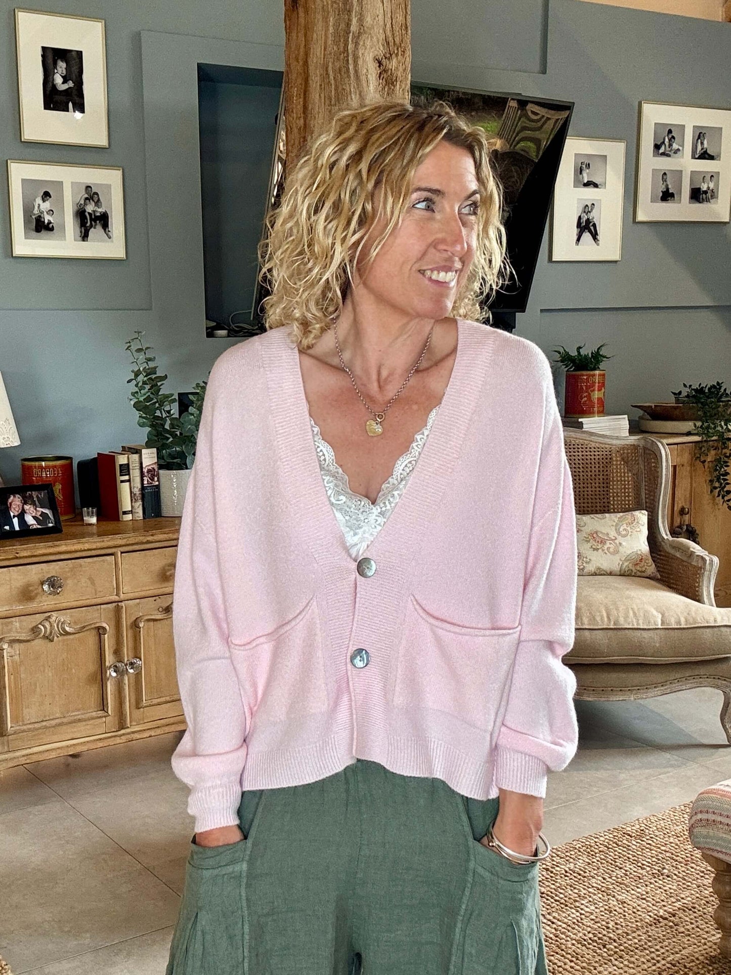 The Papa Cardigan | Pale Pink (NEW)