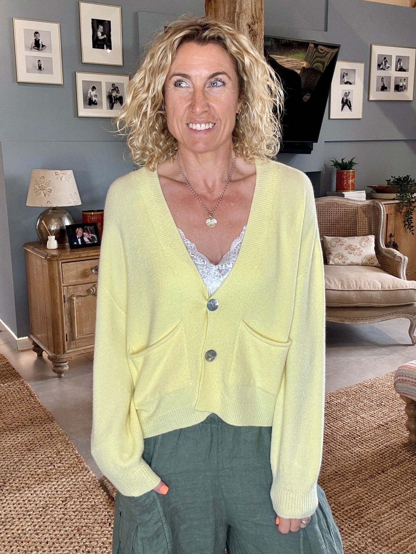 The Papa Cardigan | Pale Yellow (NEW)