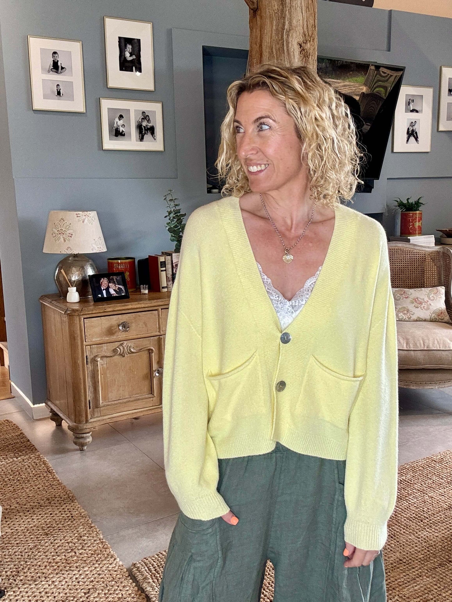 The Papa Cardigan | Pale Yellow (NEW)