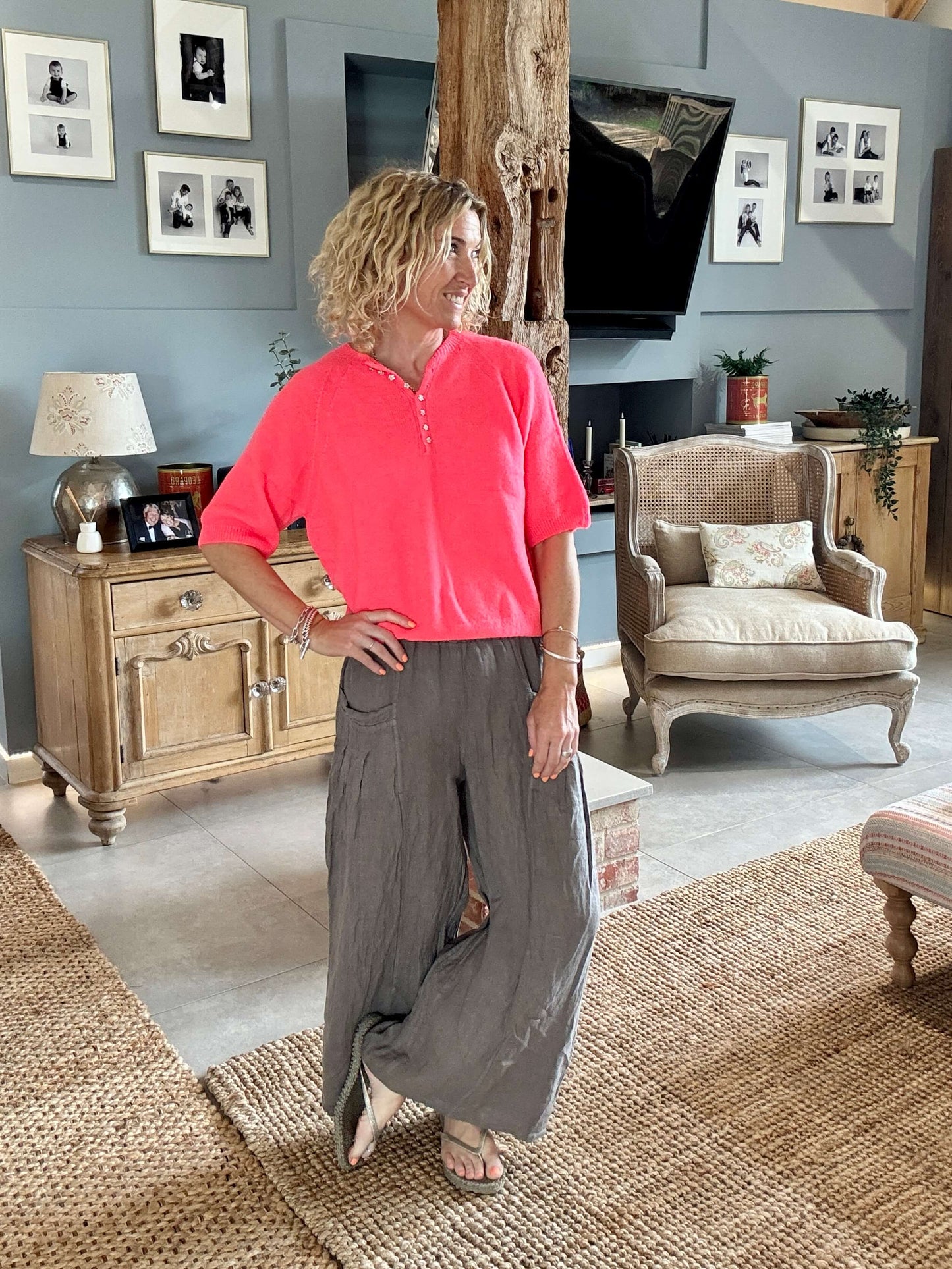Dixie Knit | Neon Coral