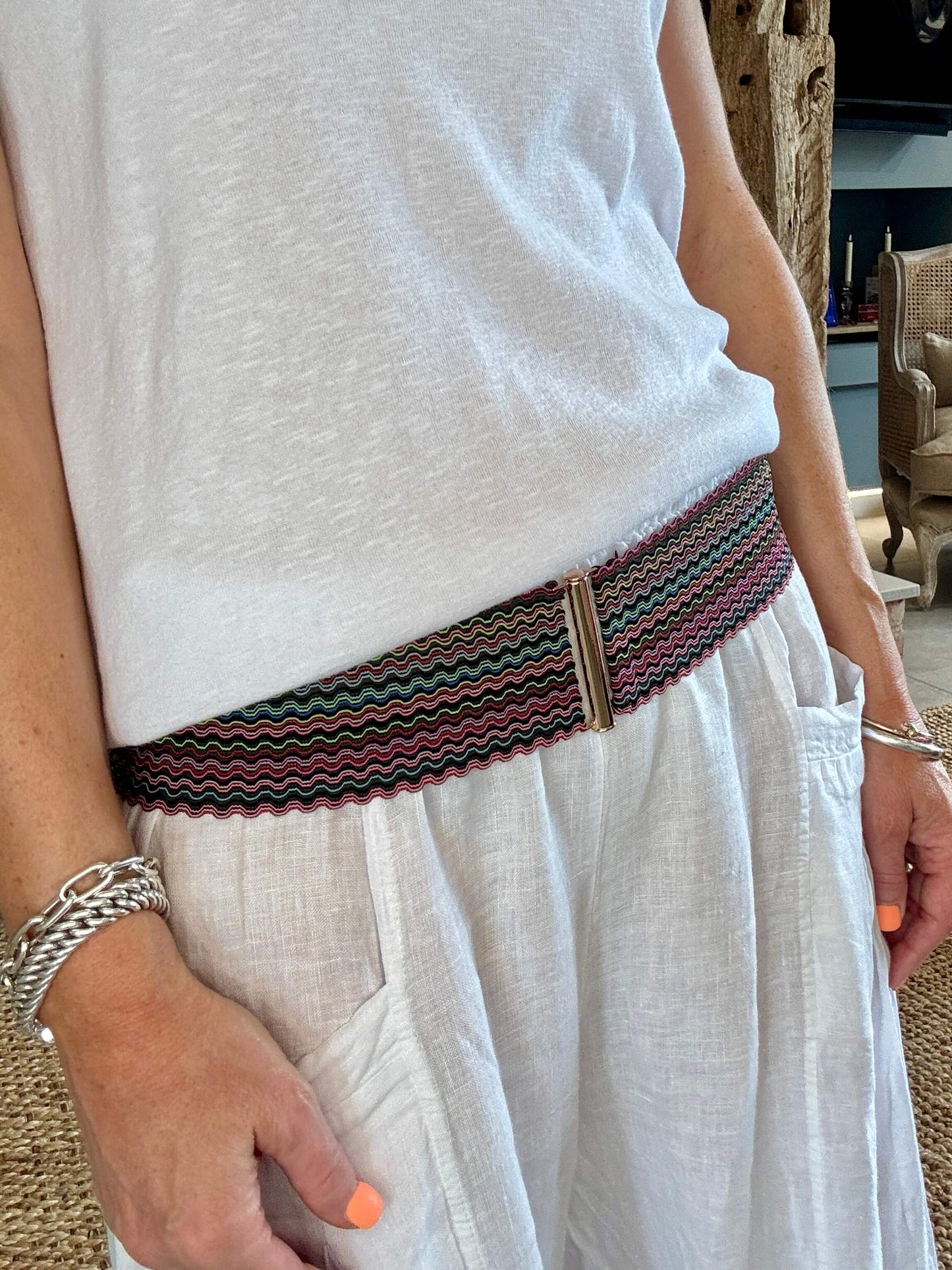 Ric Rac Belt | Multi Fluro