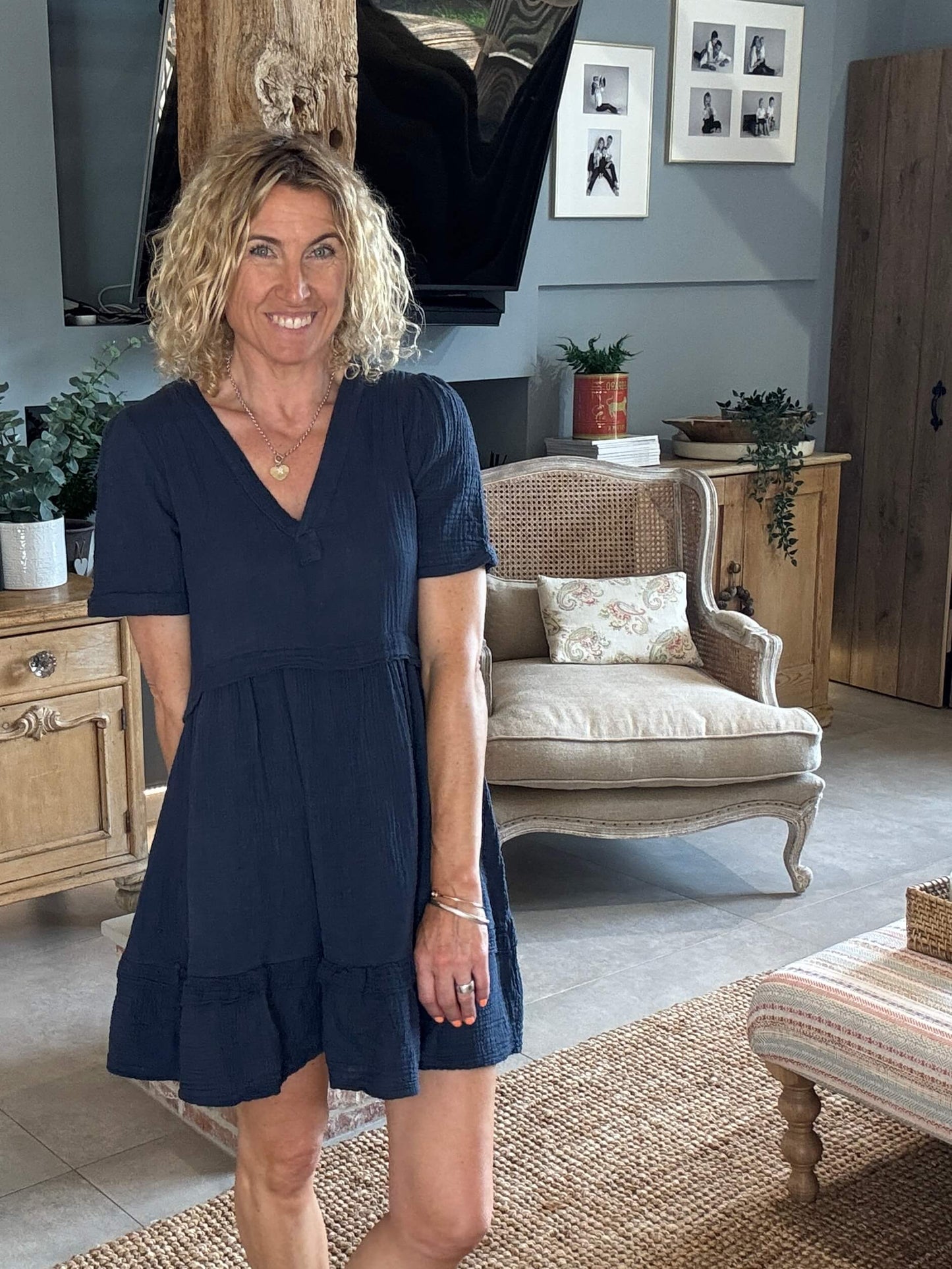 The Stevie Dress | French Navy