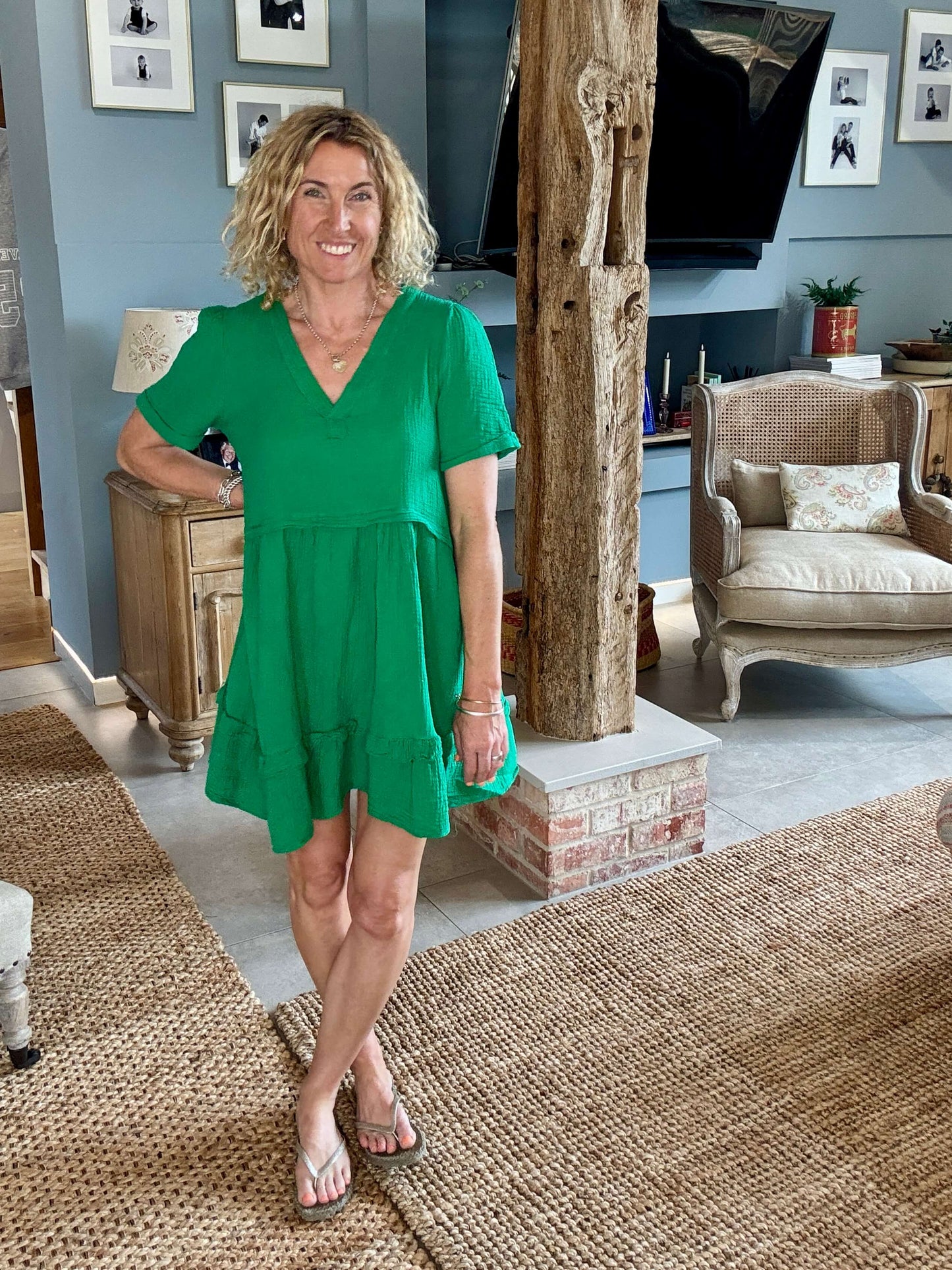 The Stevie Dress | Botanical Green