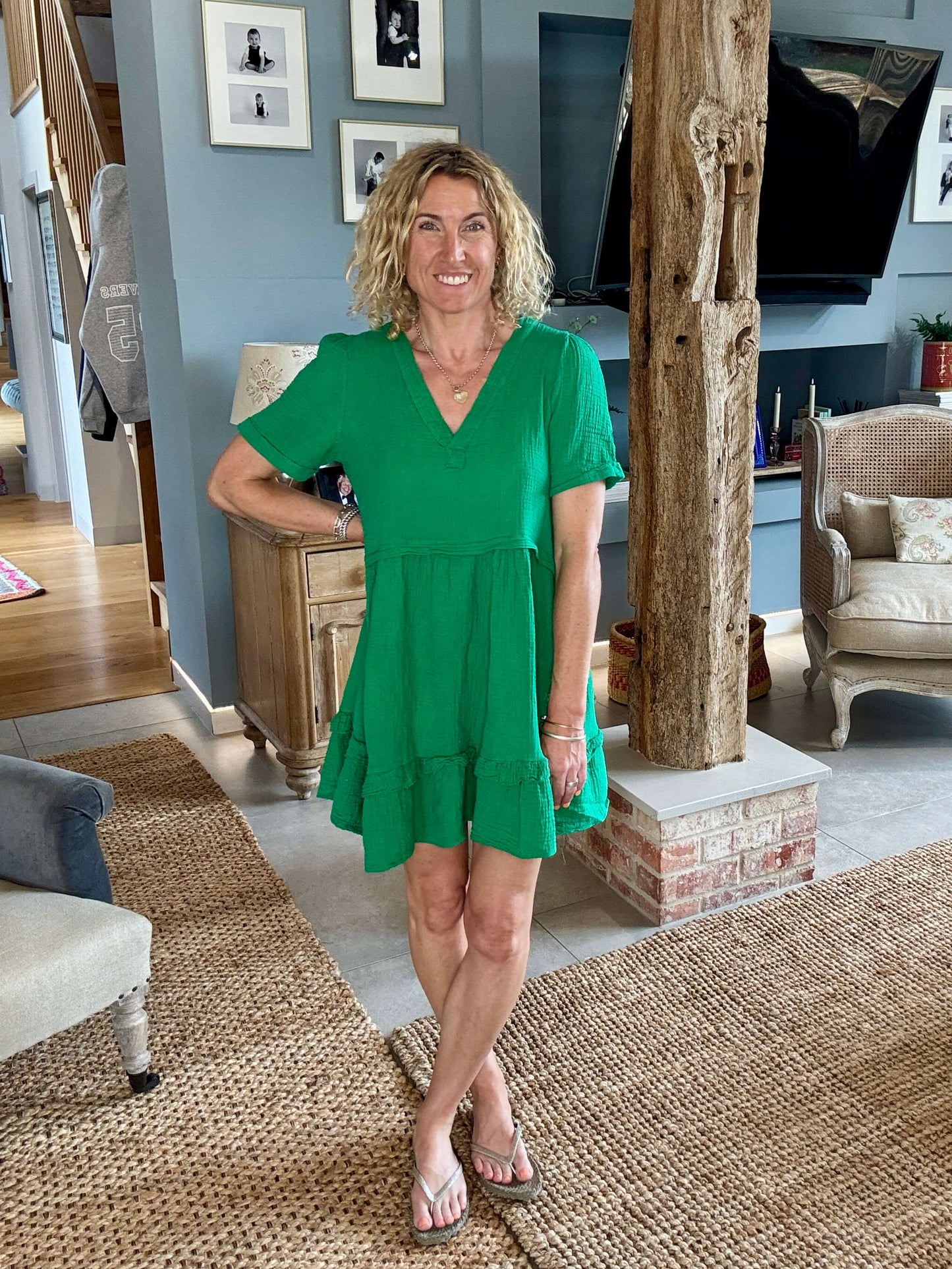 The Stevie Dress | Botanical Green