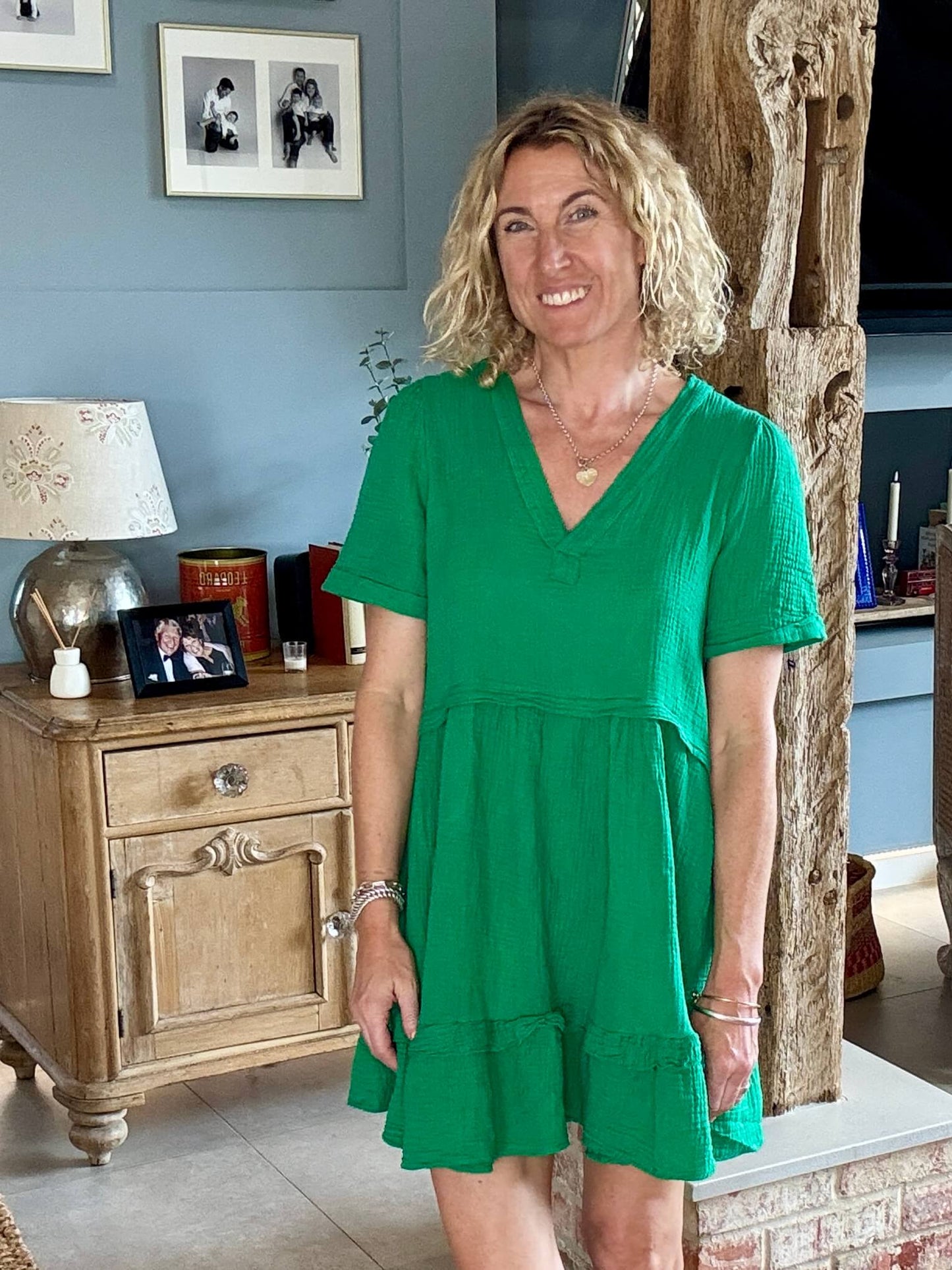 The Stevie Dress | Botanical Green
