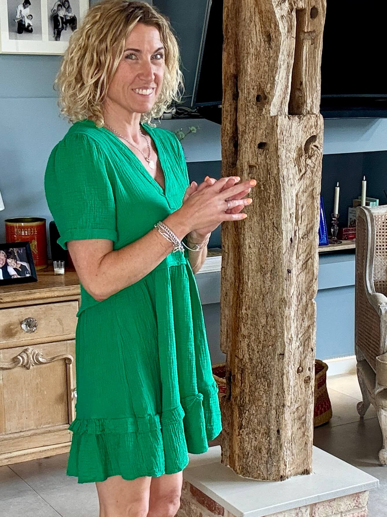 The Stevie Dress | Botanical Green