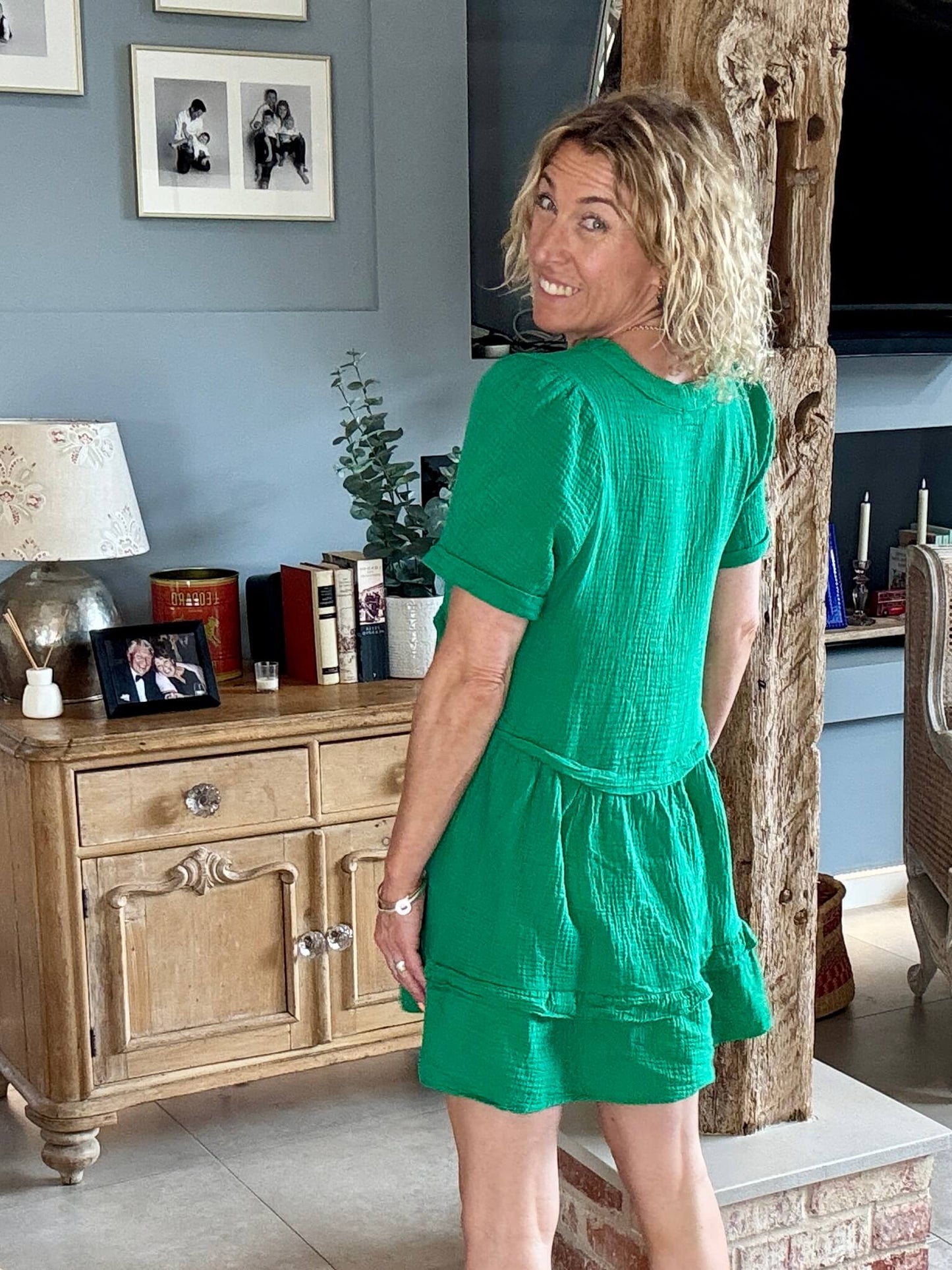 The Stevie Dress | Botanical Green