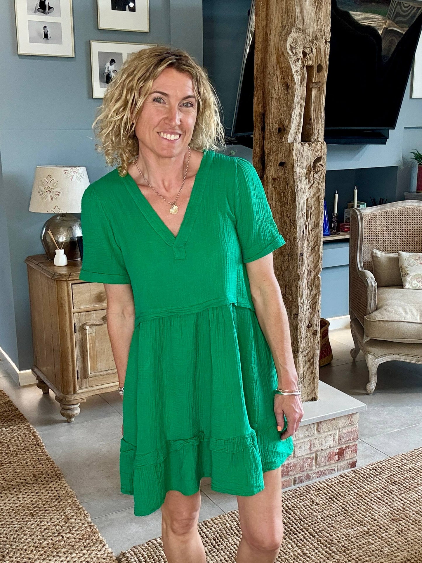 The Stevie Dress | Botanical Green