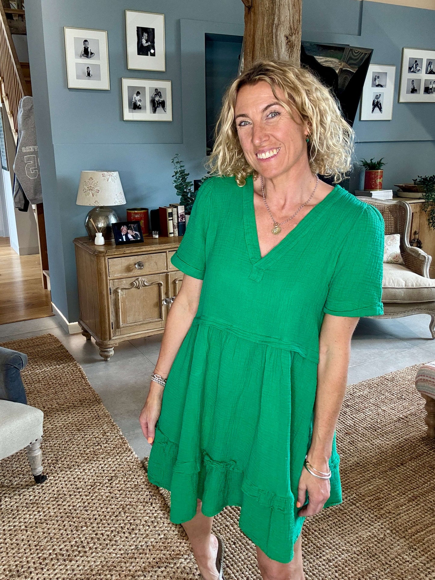 The Stevie Dress | Botanical Green
