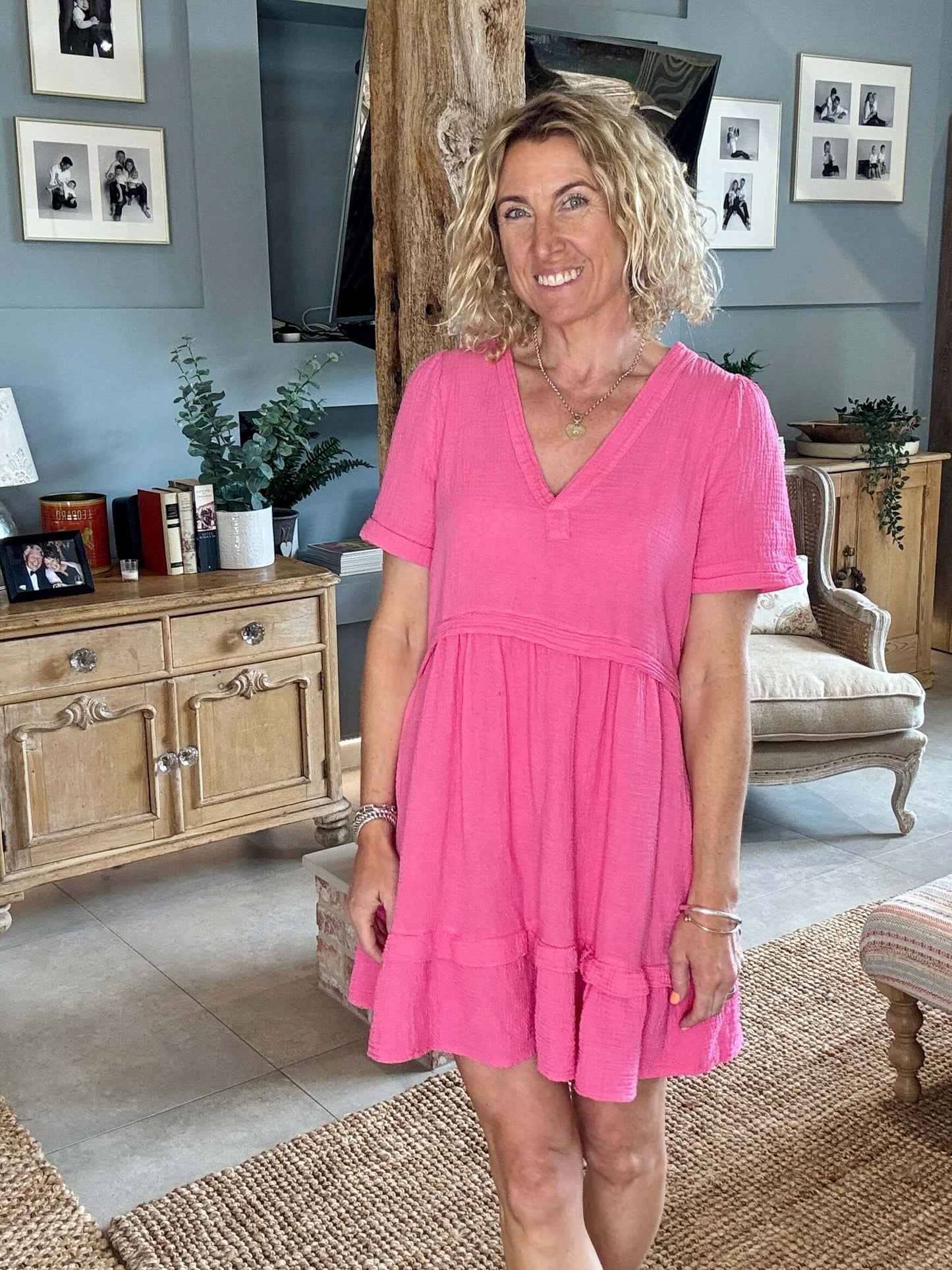 The Stevie Dress | Hot Pink
