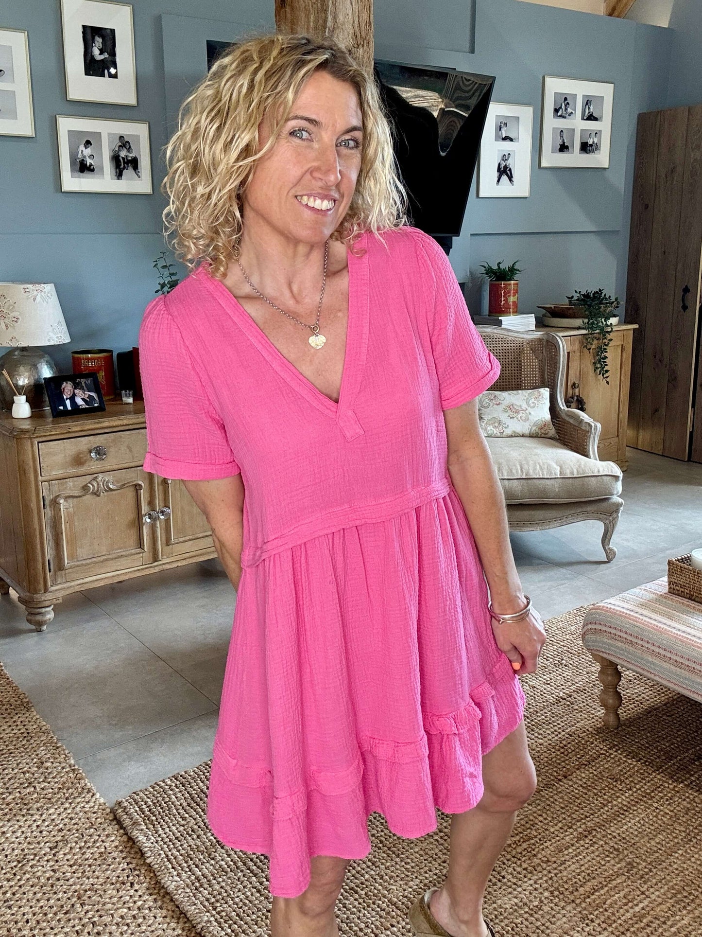 The Stevie Dress | Hot Pink