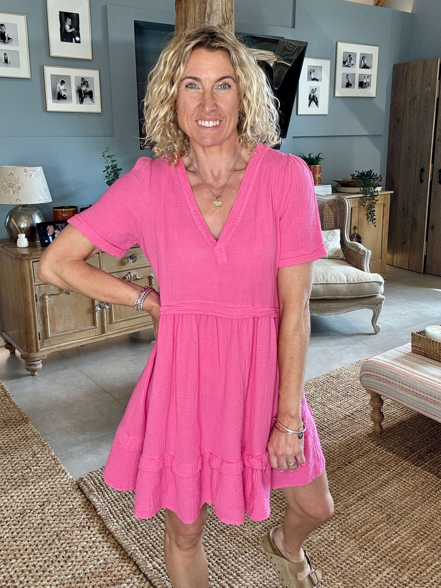 The Stevie Dress | Hot Pink
