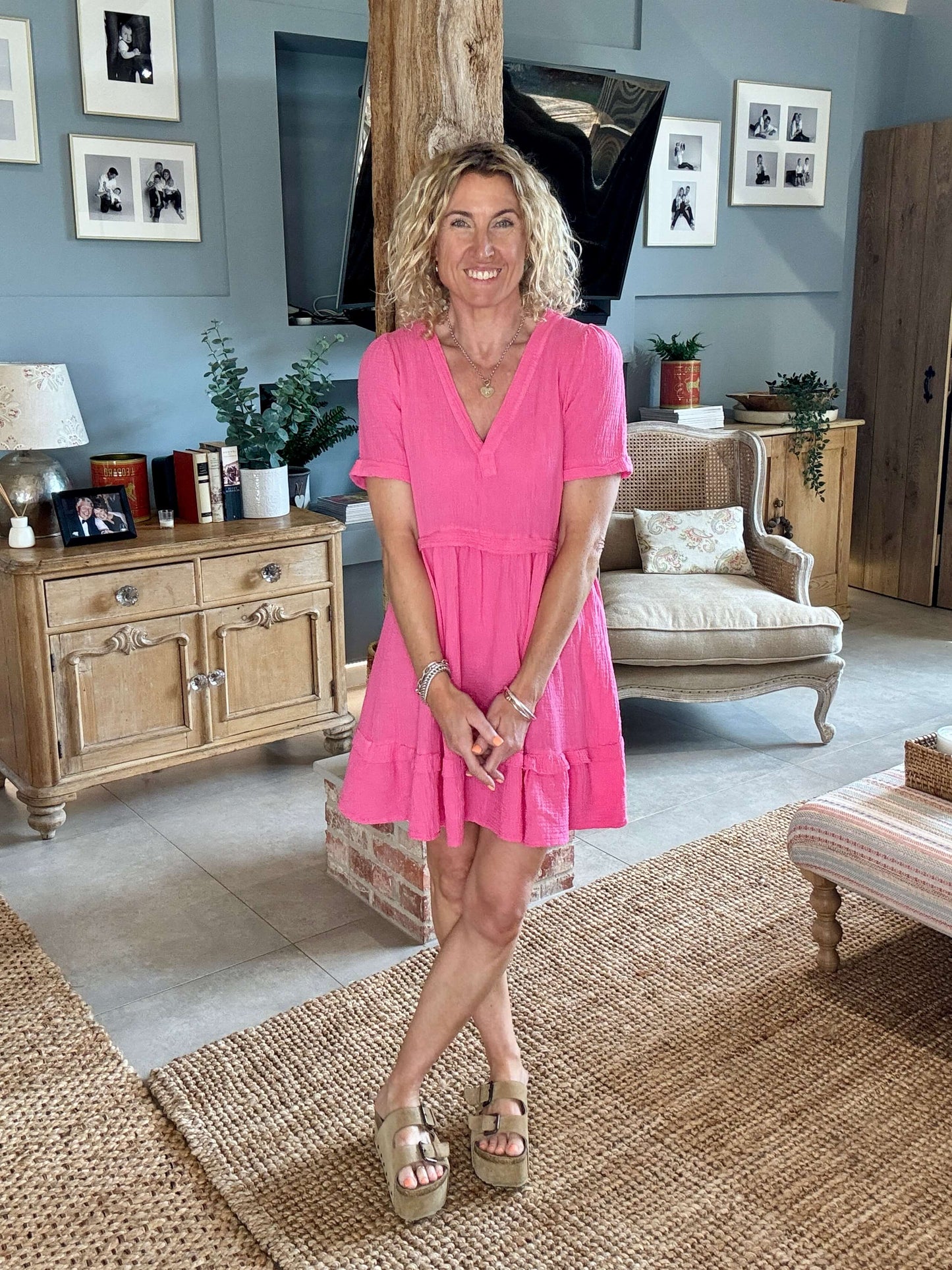 The Stevie Dress | Hot Pink