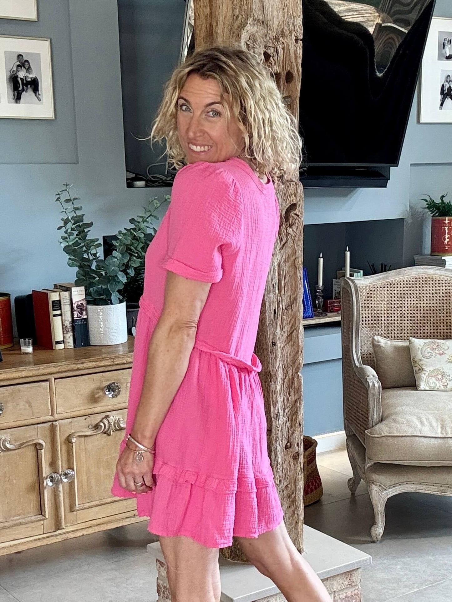 The Stevie Dress | Hot Pink