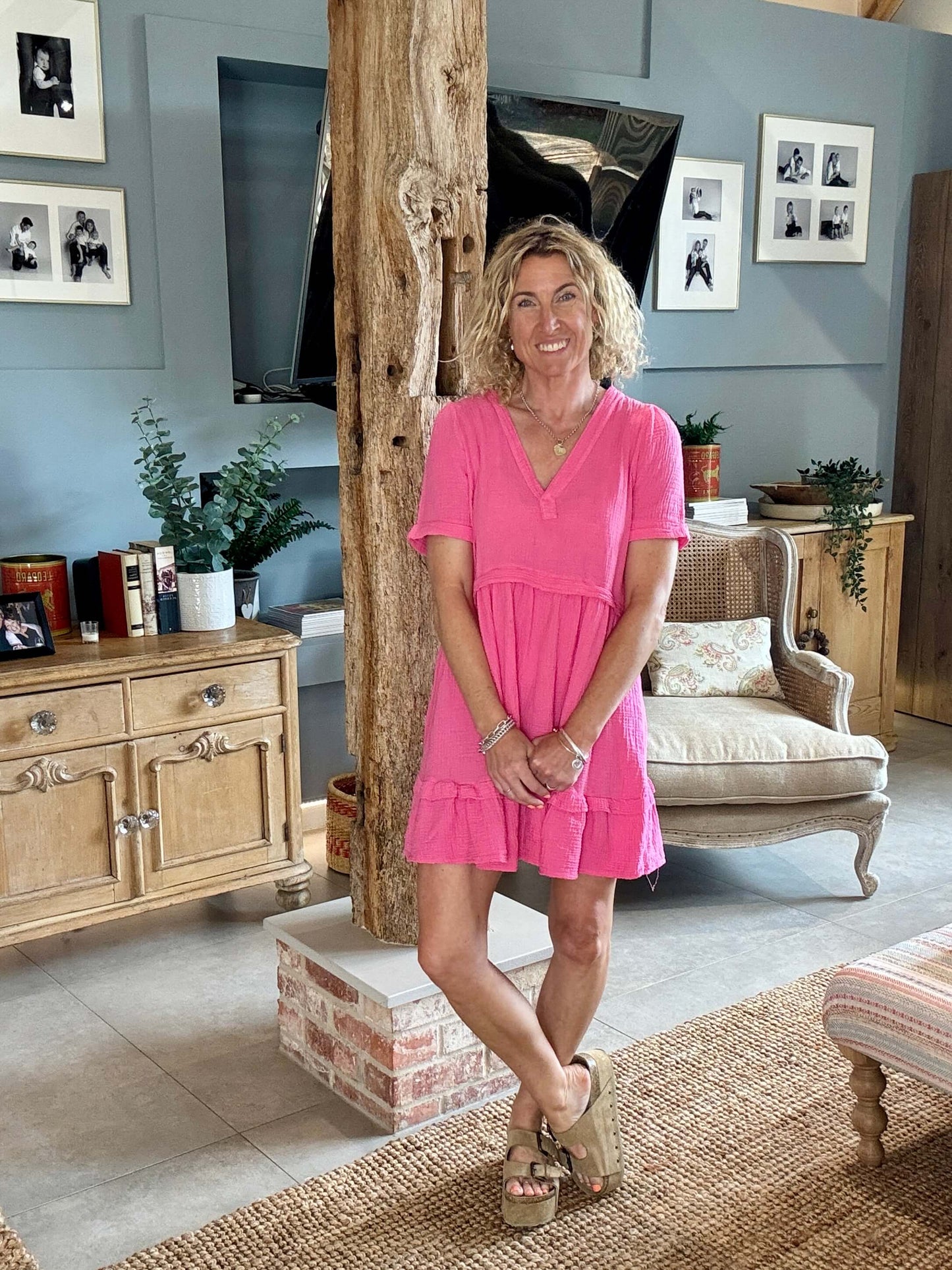 The Stevie Dress | Hot Pink