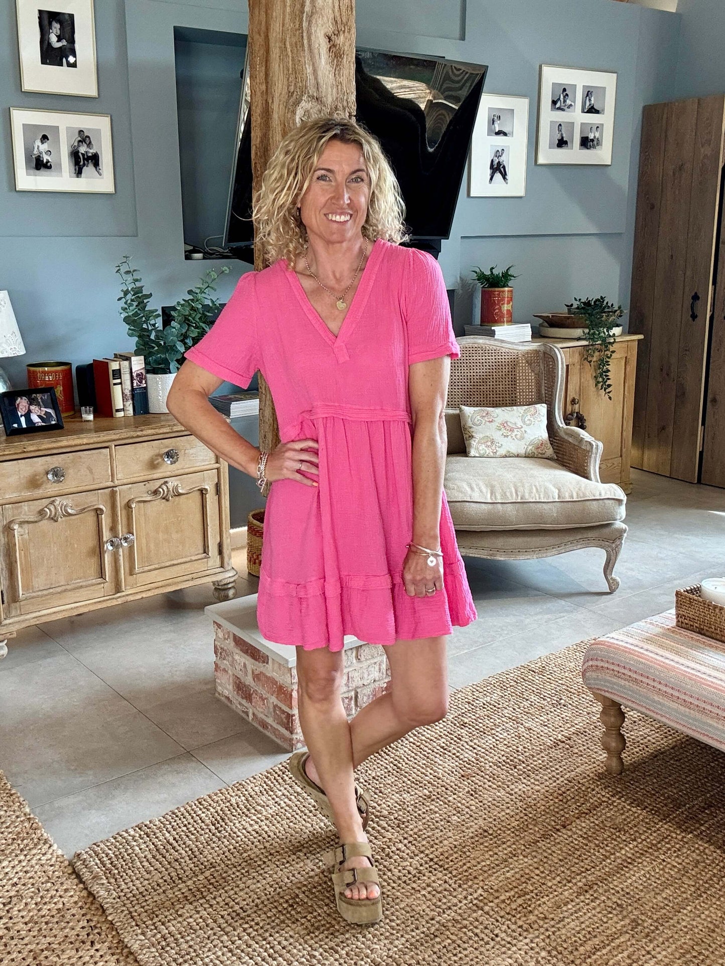 The Stevie Dress | Hot Pink