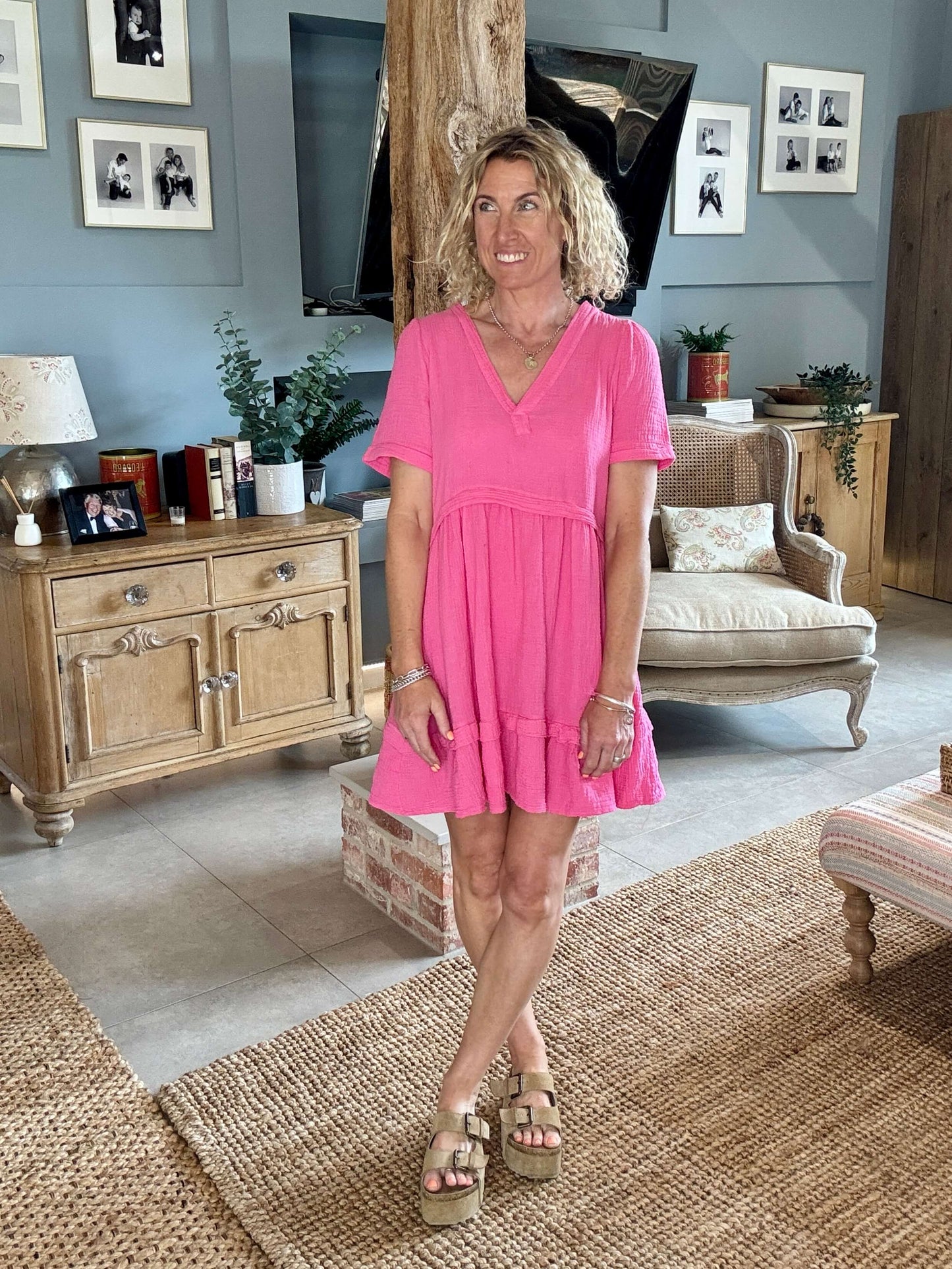 The Stevie Dress | Hot Pink