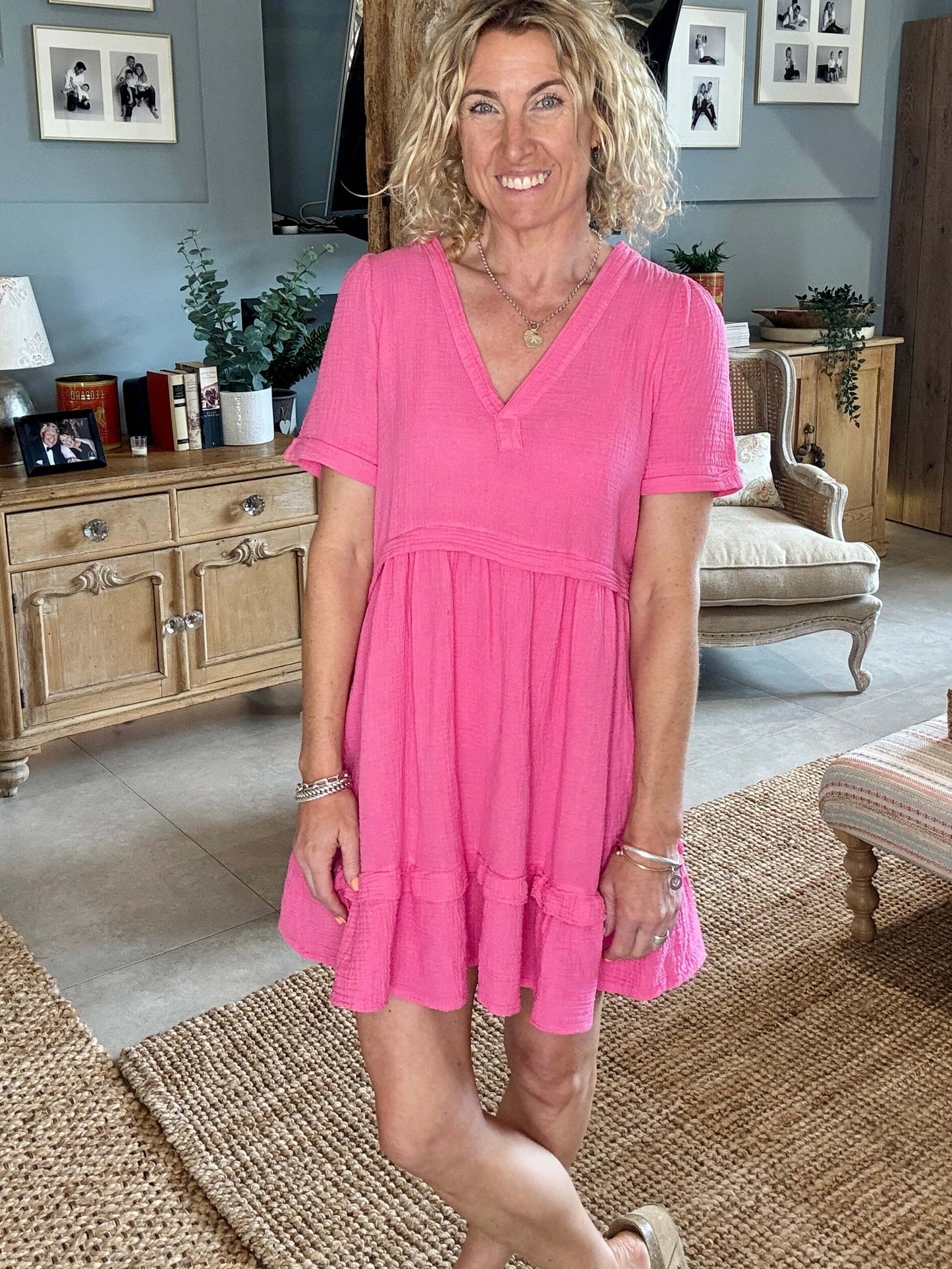 The Stevie Dress | Hot Pink