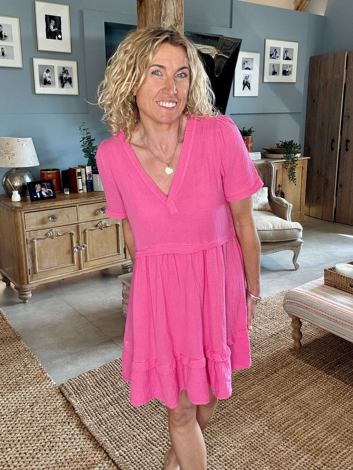 The Stevie Dress | Hot Pink