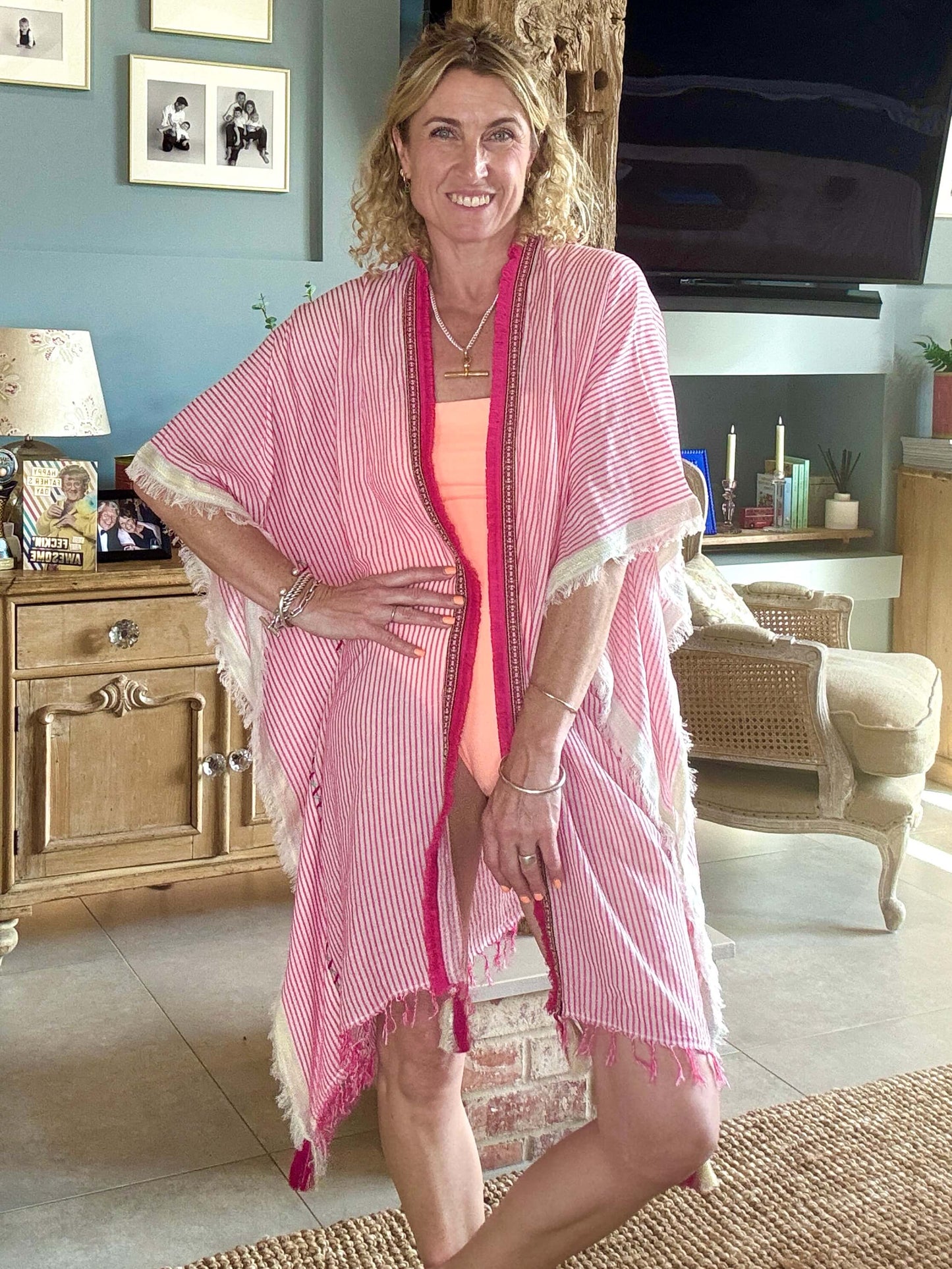 Ocean Drive Kaftan | Pink
