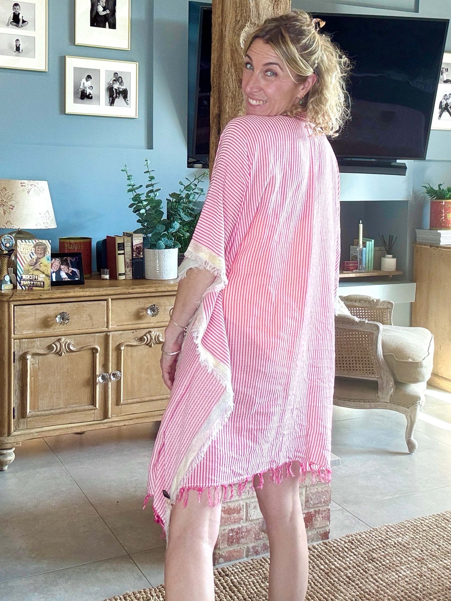 Ocean Drive Kaftan | Pink