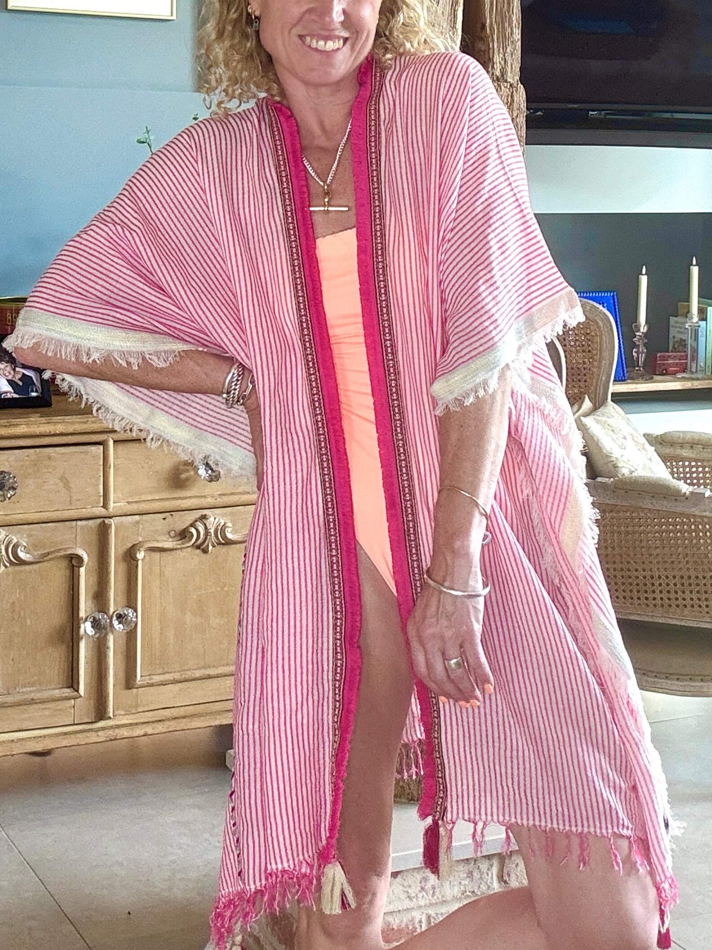Ocean Drive Kaftan | Pink