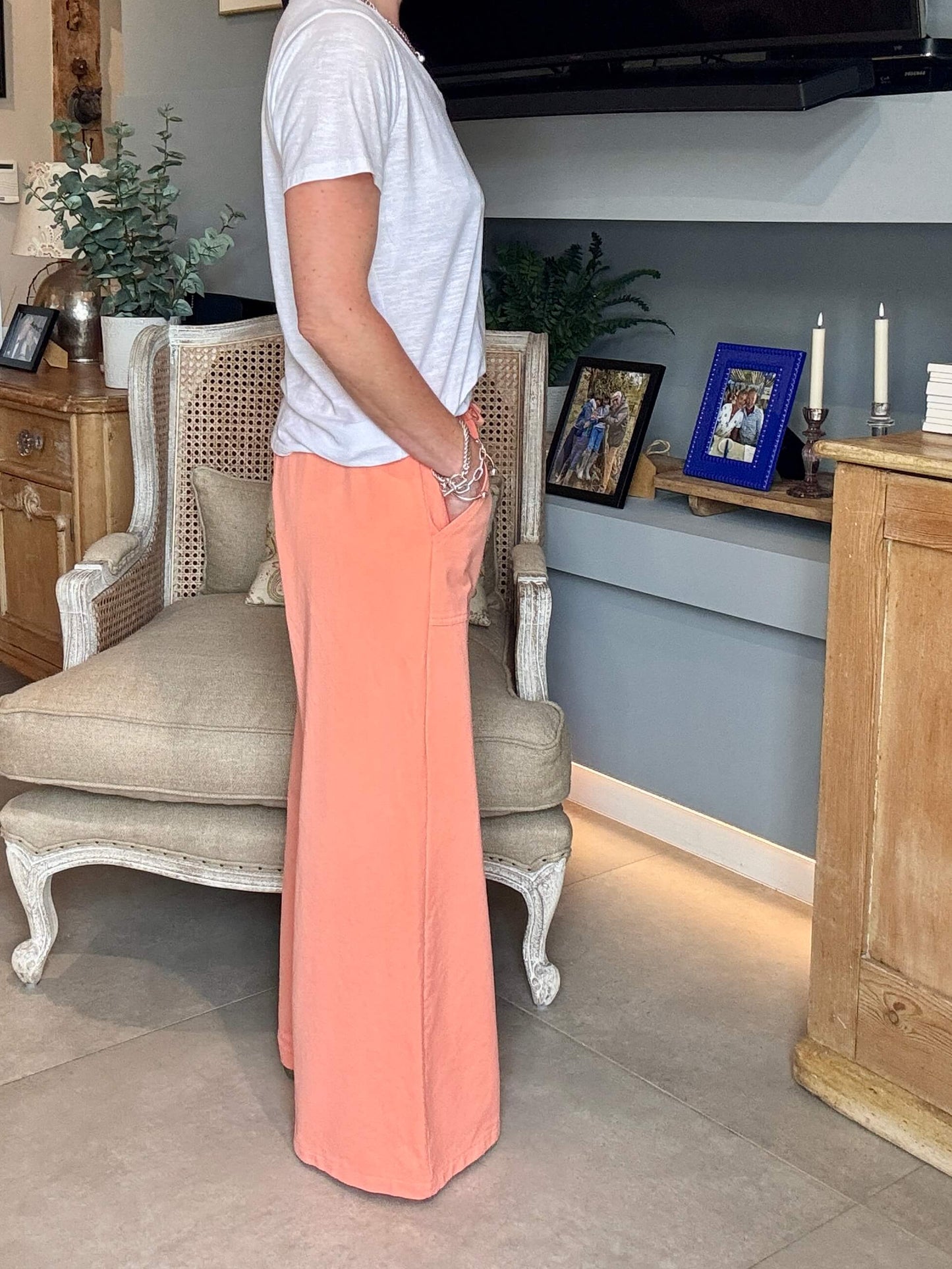 Dorset Wide Leg Jogger | Flamingo (NEW)