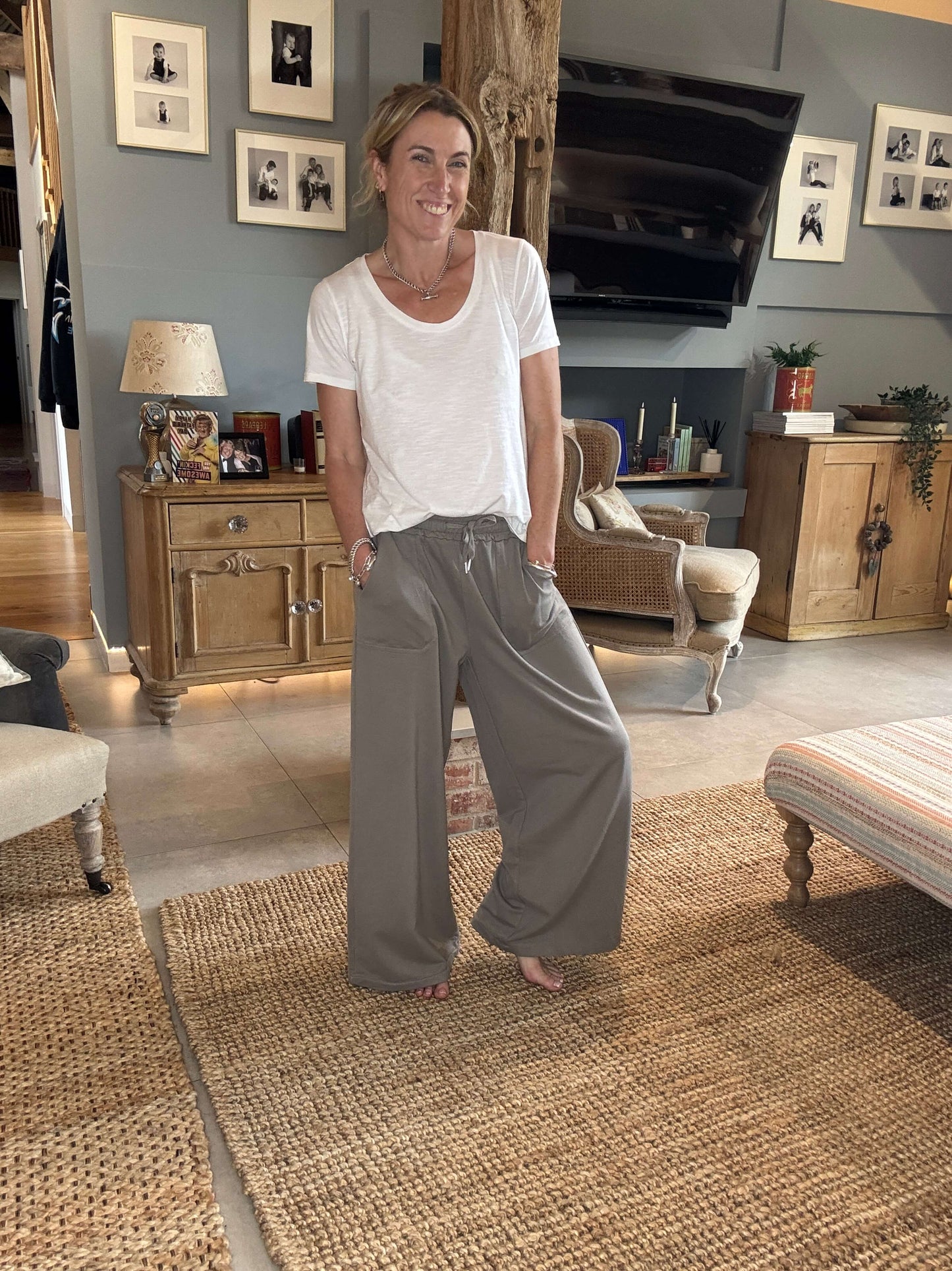 Dorset Wide Leg Jogger | Mocha (NEW)