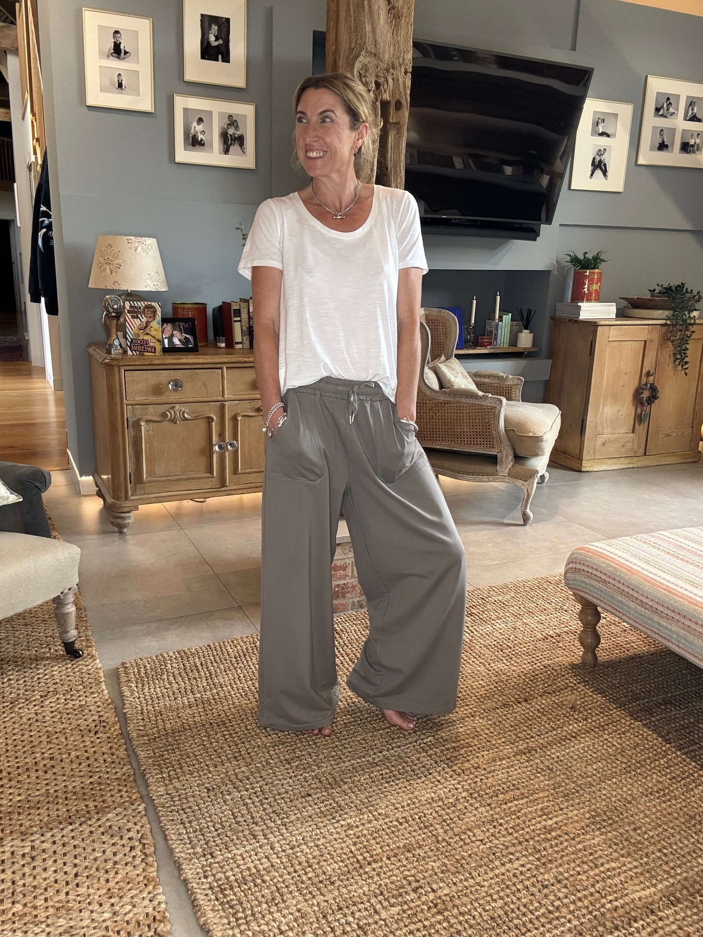 Dorset Wide Leg Jogger | Mocha (NEW)
