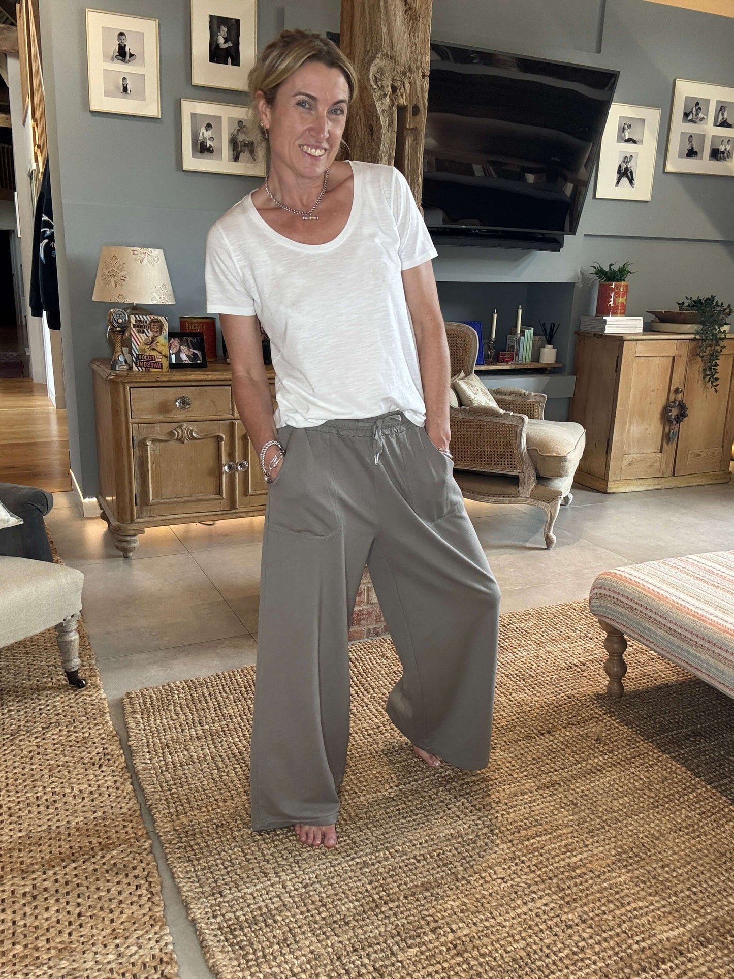 Dorset Wide Leg Jogger | Mocha (NEW)