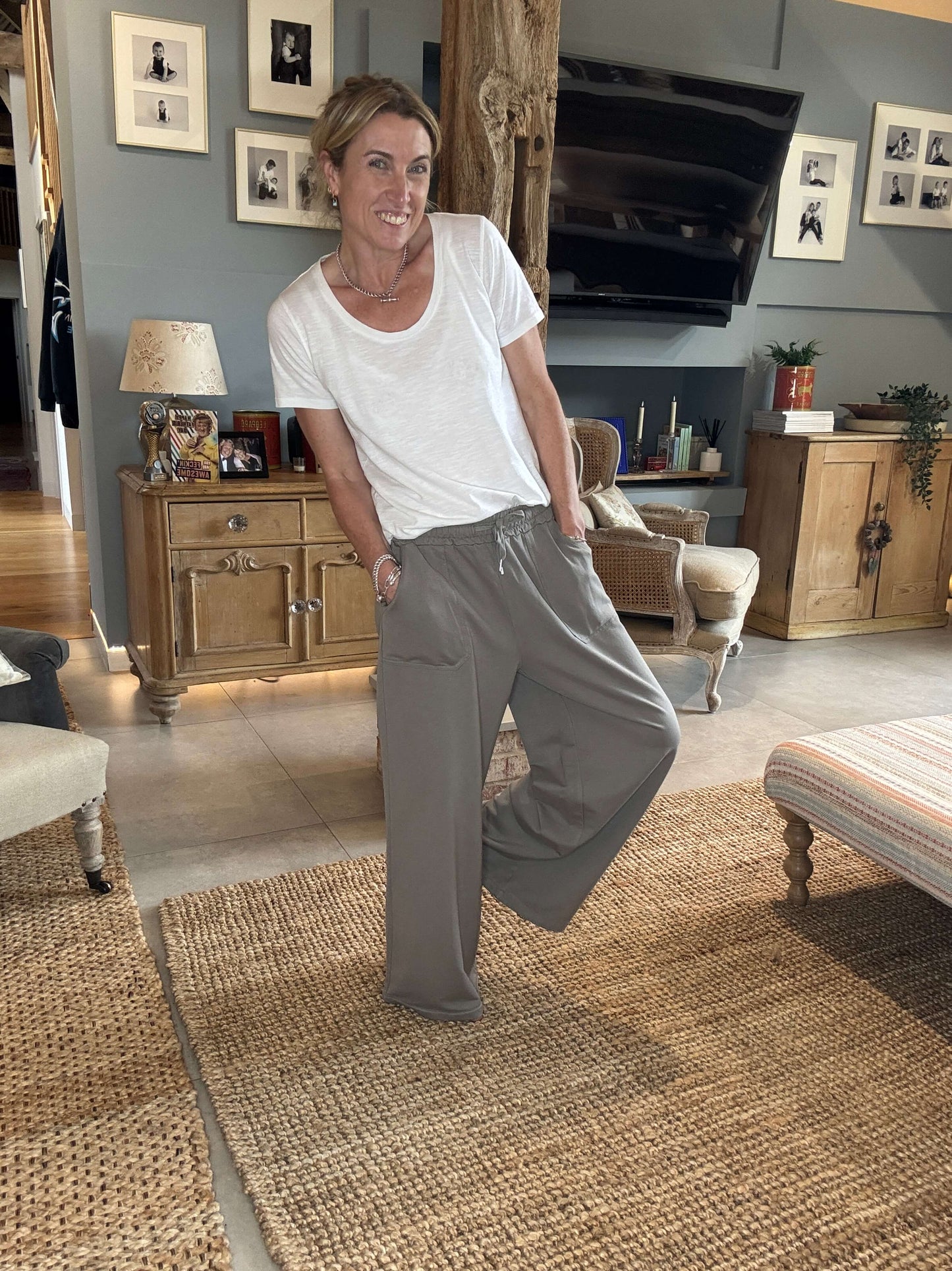 Dorset Wide Leg Jogger | Mocha (NEW)