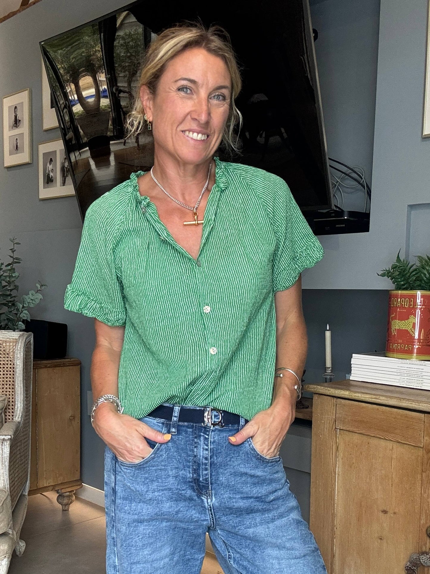 The Navy Toggle Belt