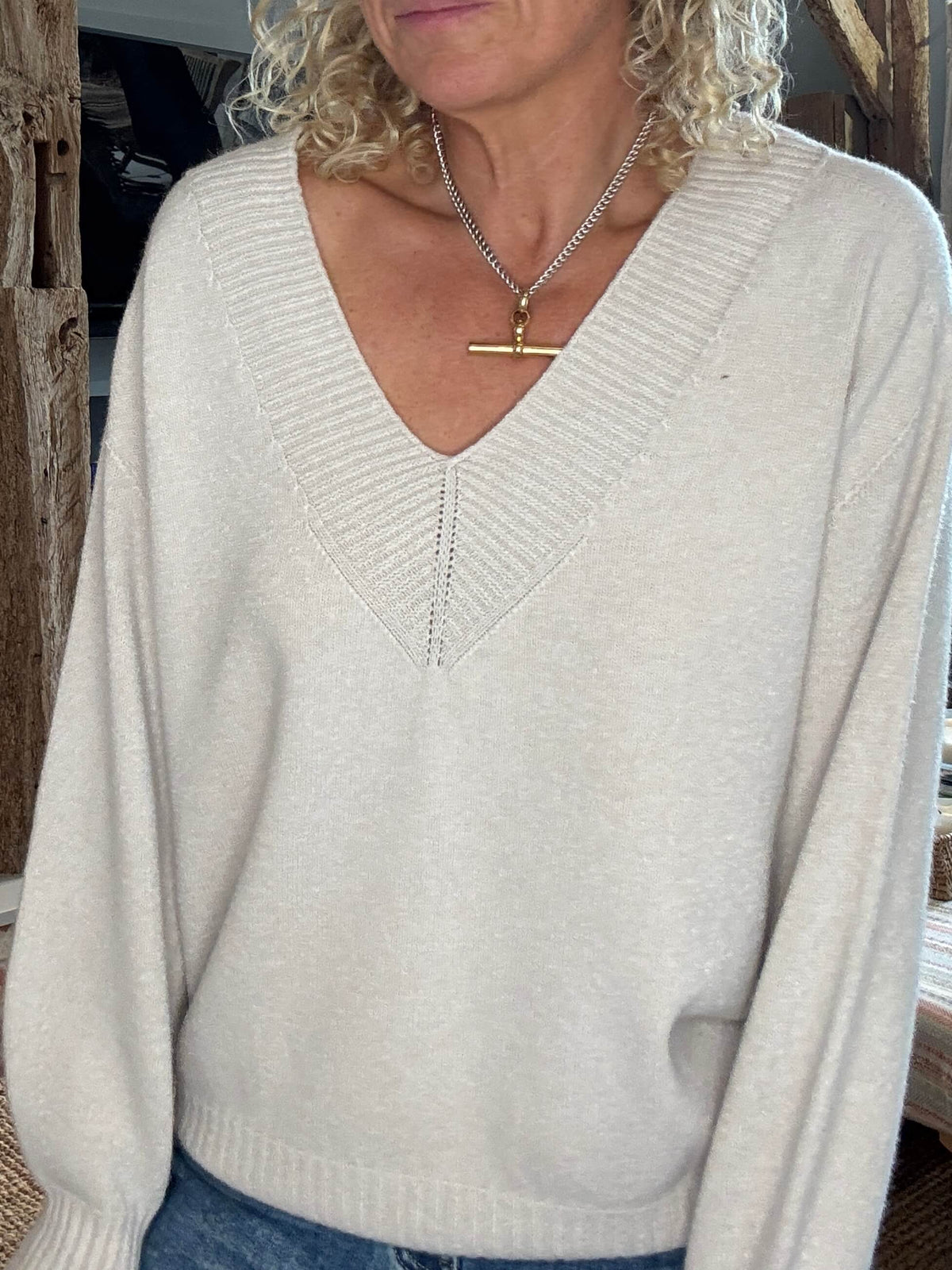 The Pavilion Knit | Cream